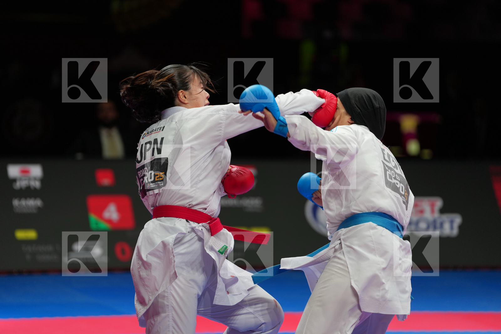 KAMA TSUBASA (JAPAN) vs ABDELAZIZ FERYAL (EGYPT) in Female Kumite -68 Kg - Bronze Bout