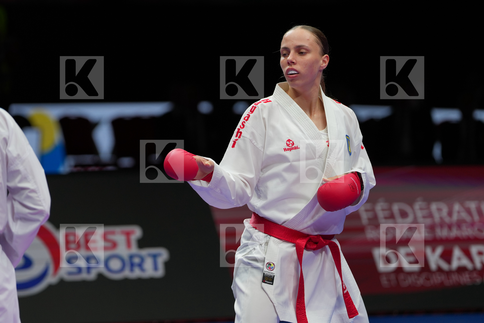 SIELIEMIENIEVA ELINA (UKRAINE) vs ZARETSKA IRYNA (AZERBAIJAN) in Female Kumite -68 Kg - Bronze Bout