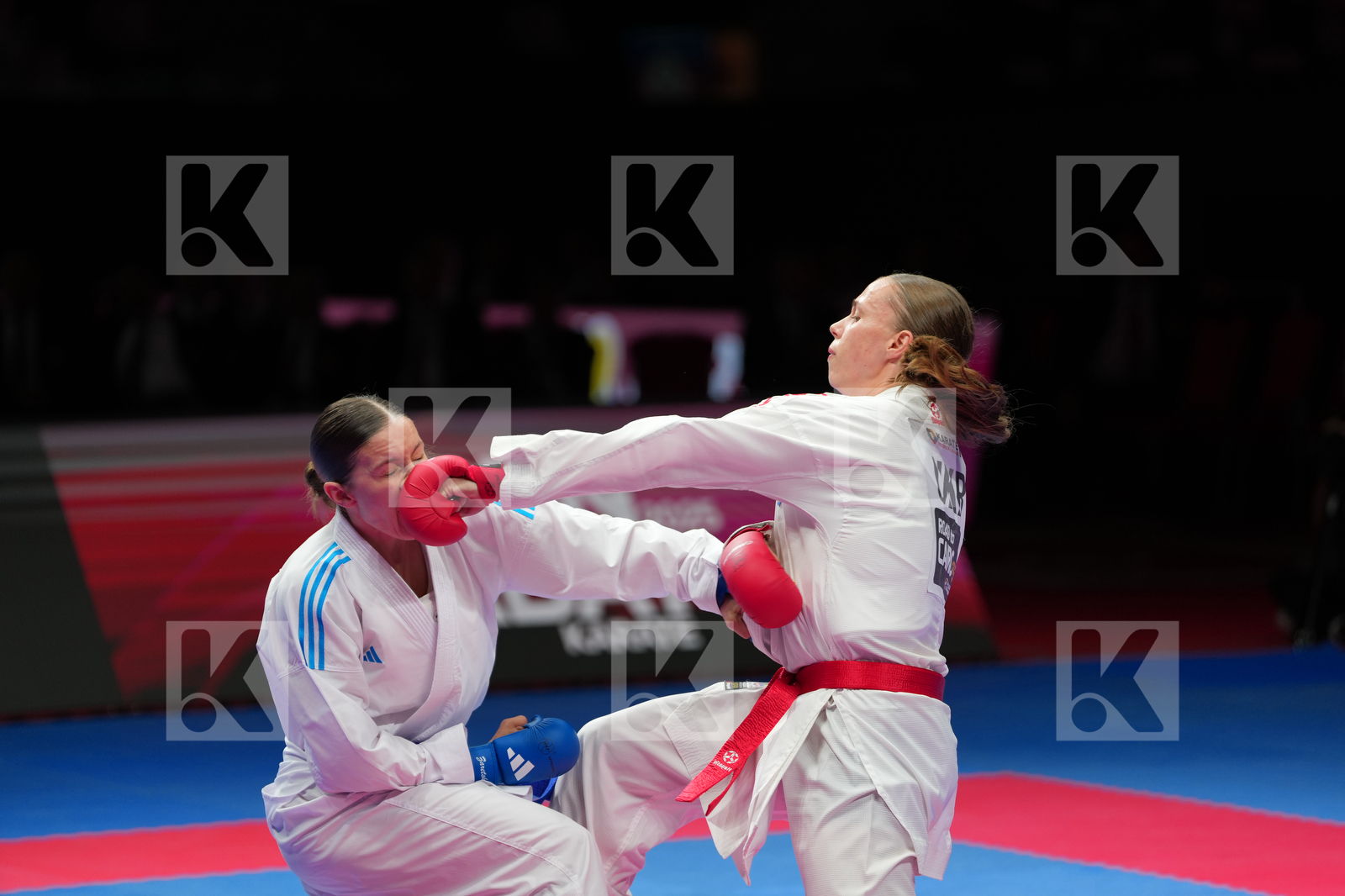 SIELIEMIENIEVA ELINA (UKRAINE) vs ZARETSKA IRYNA (AZERBAIJAN) in Female Kumite -68 Kg - Bronze Bout