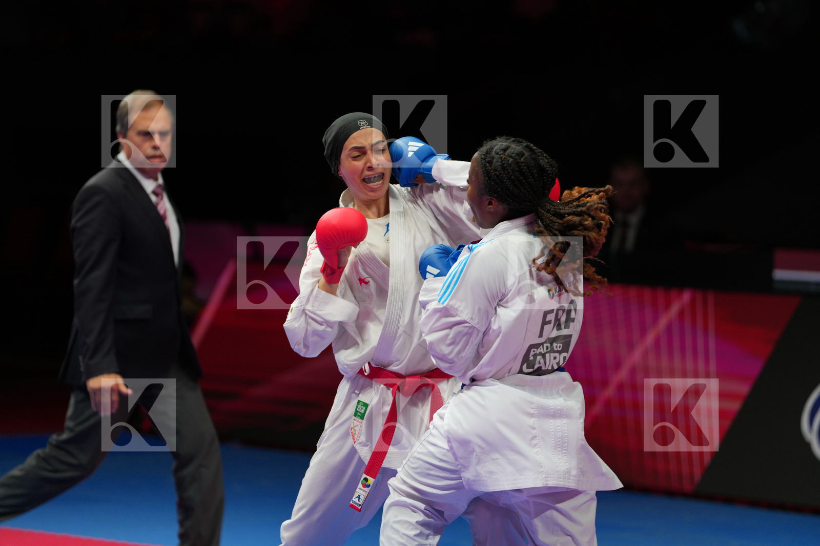 HENDY HADIR (EGYPT) vs SOMBE THALYA (FRANCE) in Female Kumite -68 Kg - Final Bout