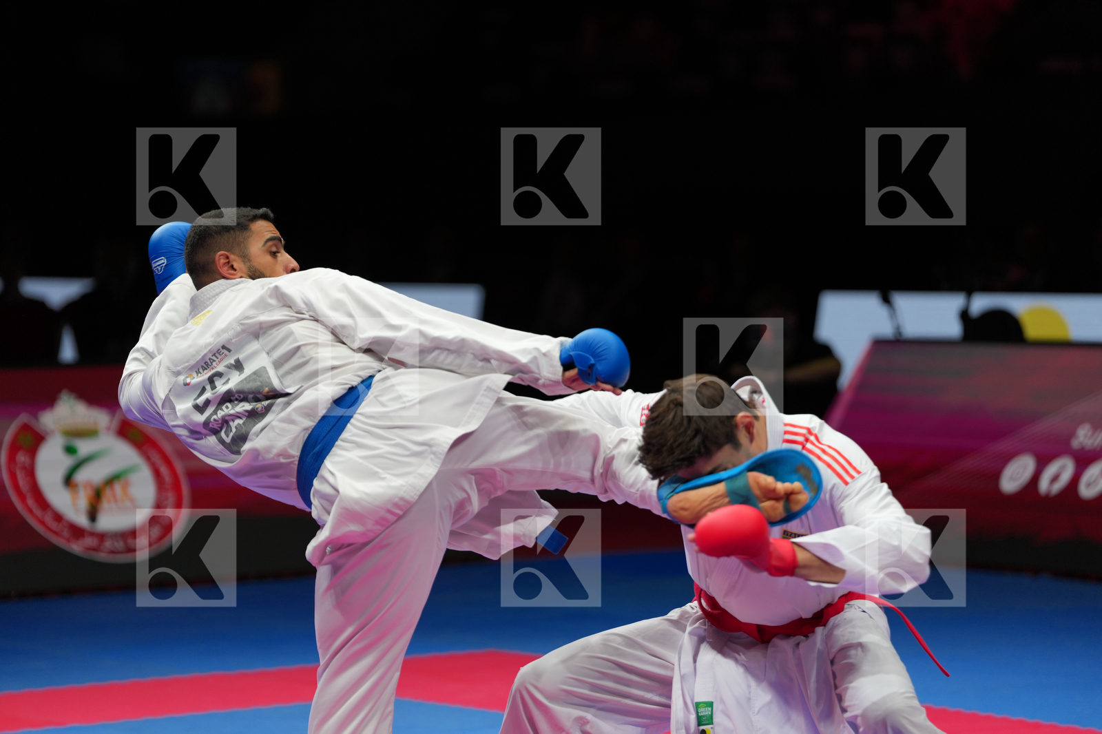 AVANZINI MATTEO (ITALY) vs MAHMOUD TAHA_TAREK (EGYPT) in Male Kumite 84+ Kg - Final Bout