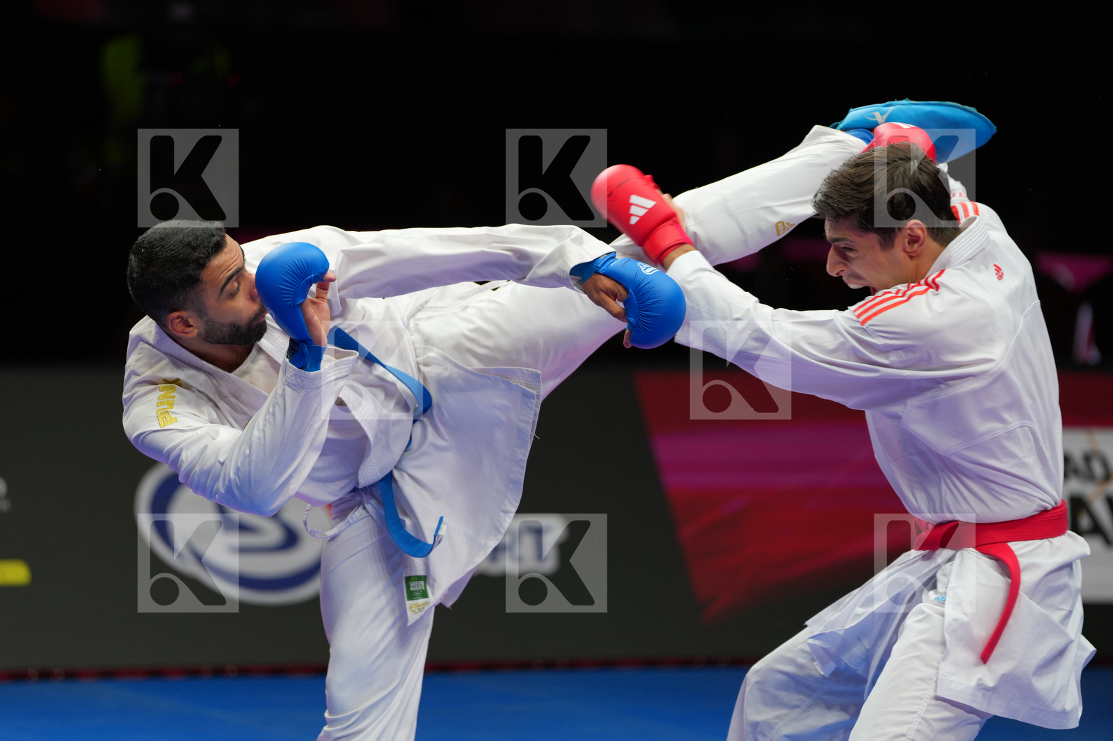 AVANZINI MATTEO (ITALY) vs MAHMOUD TAHA_TAREK (EGYPT) in Male Kumite 84+ Kg - Final Bout