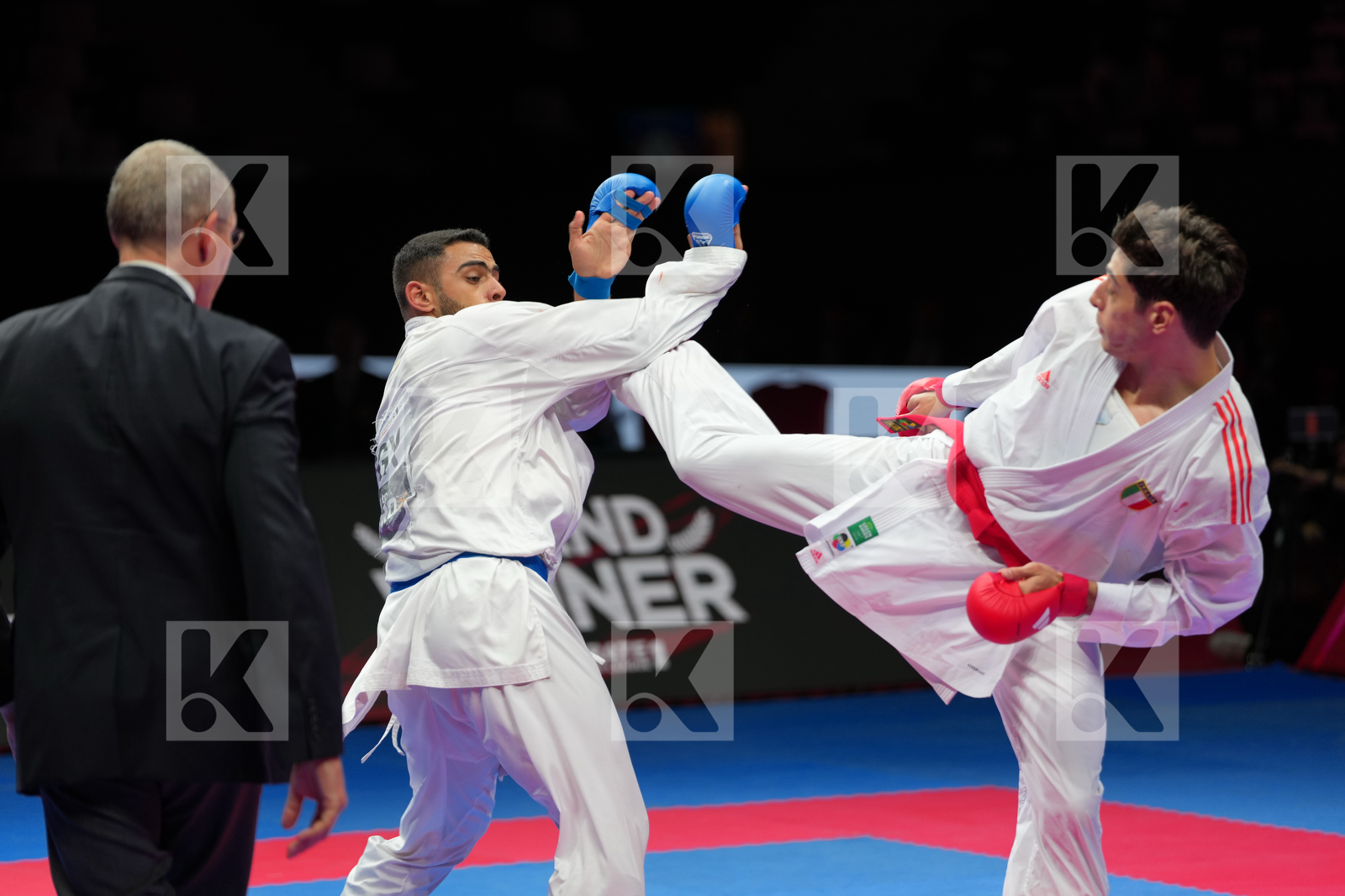 AVANZINI MATTEO (ITALY) vs MAHMOUD TAHA_TAREK (EGYPT) in Male Kumite 84+ Kg - Final Bout