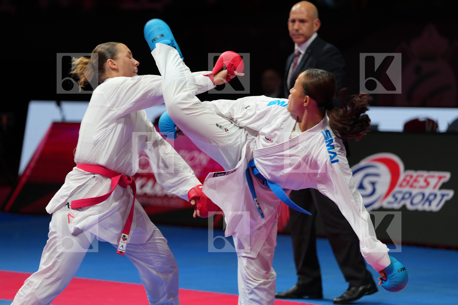 PEA CLEMENCE (FRANCE) vs GURUNG ARIKA (NEPAL) in Female Kumite 68+ Kg - Bronze Bout