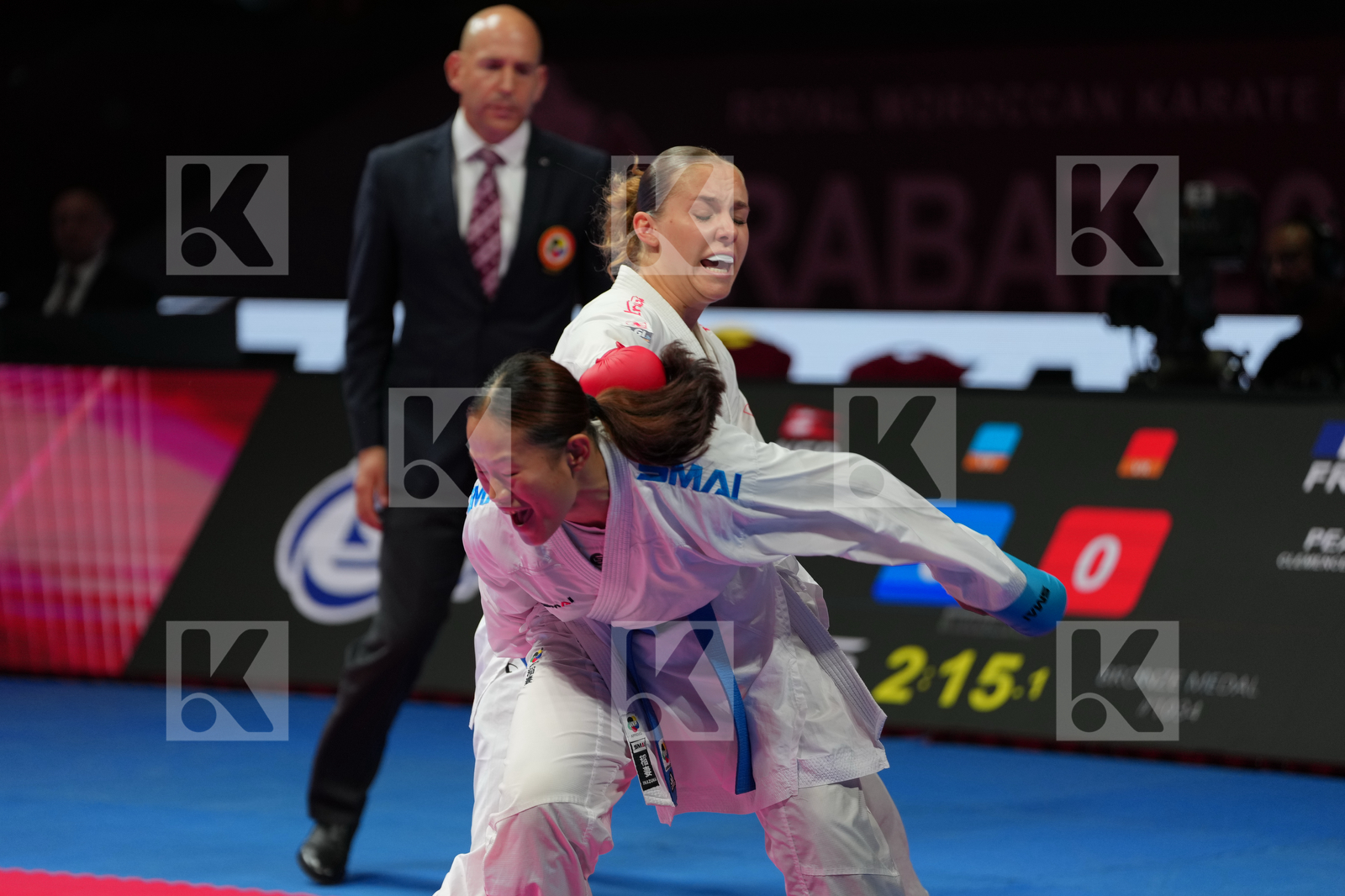 PEA CLEMENCE (FRANCE) vs GURUNG ARIKA (NEPAL) in Female Kumite 68+ Kg - Bronze Bout