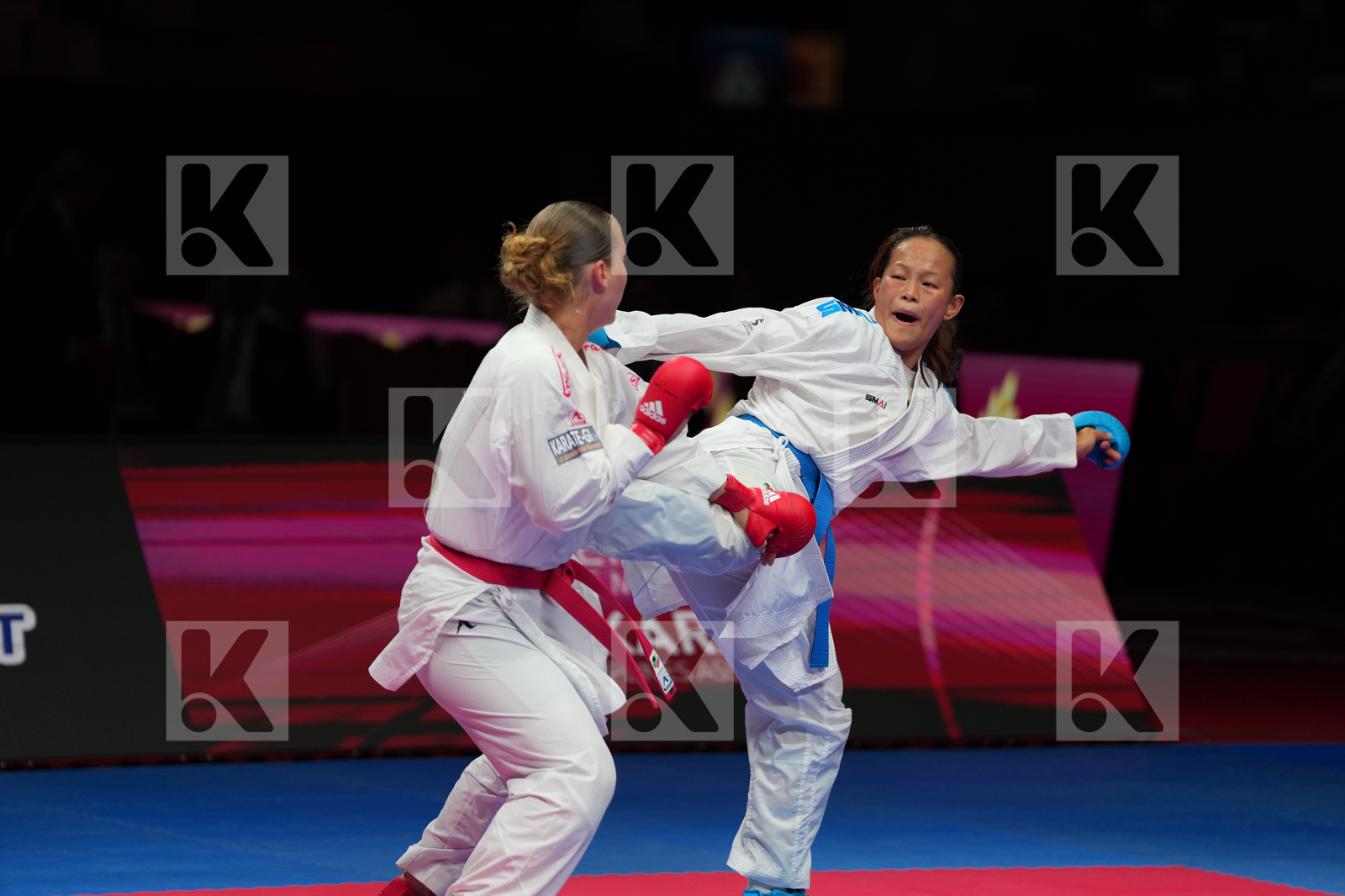PEA CLEMENCE (FRANCE) vs GURUNG ARIKA (NEPAL) in Female Kumite 68+ Kg - Bronze Bout