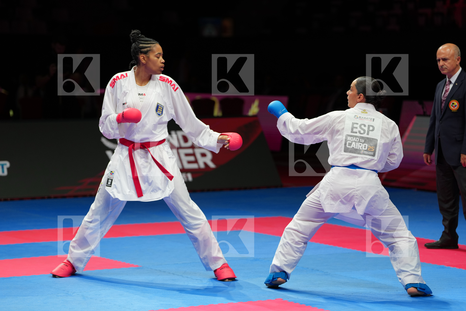 WALTERS ROCHELLE (ENGLAND) vs TORRES_GARCIA MARIA (SPAIN) in Female Kumite 68+ Kg - Final Bout