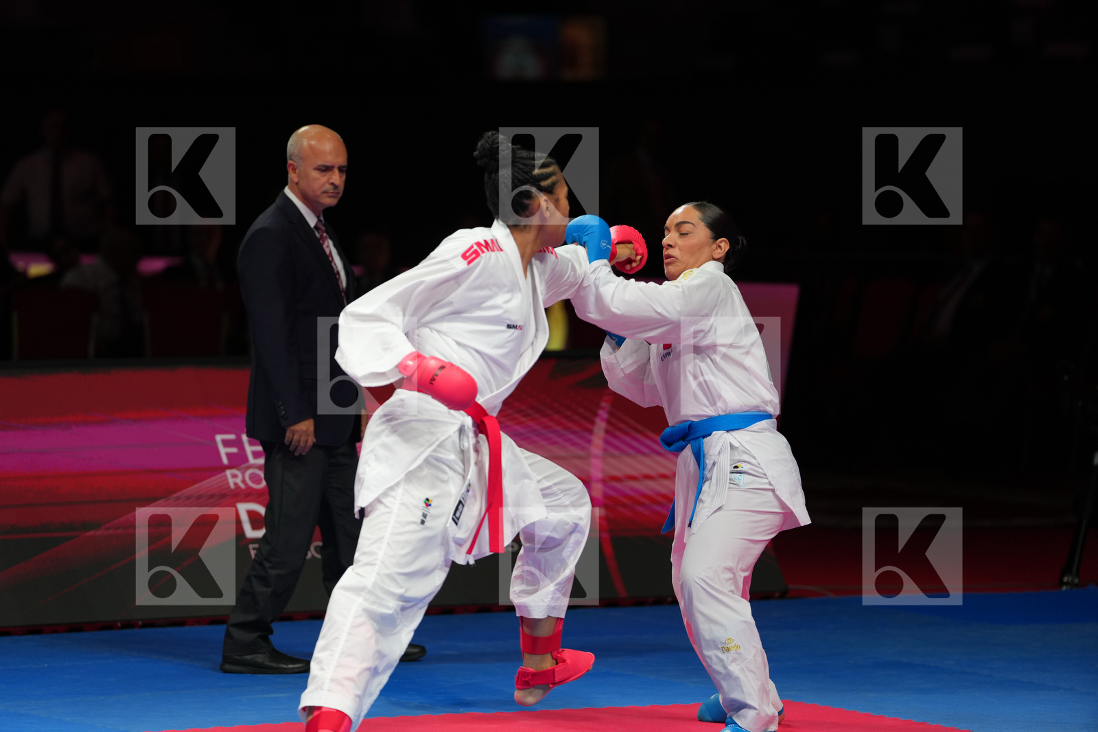 WALTERS ROCHELLE (ENGLAND) vs TORRES_GARCIA MARIA (SPAIN) in Female Kumite 68+ Kg - Final Bout