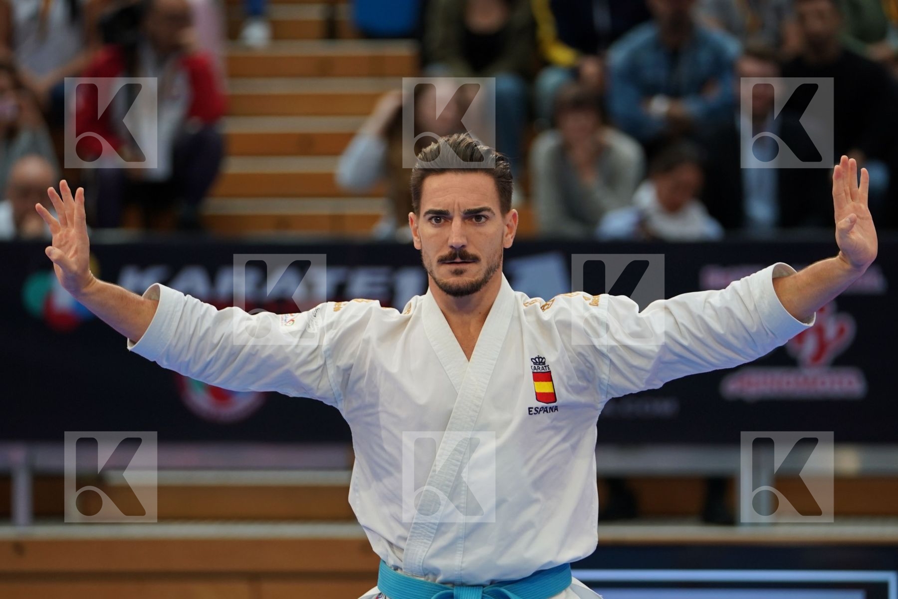 QUINTERO CAPDEVILA DAMIAN HUGO (SPAIN) in Senior Male Kata - Bronze bout
