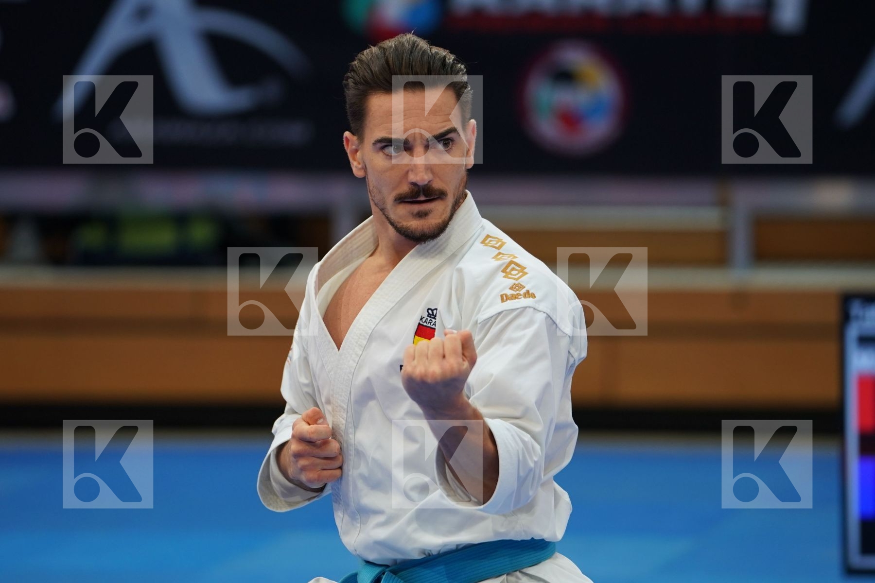 QUINTERO CAPDEVILA DAMIAN HUGO (SPAIN) in Senior Male Kata - Bronze bout