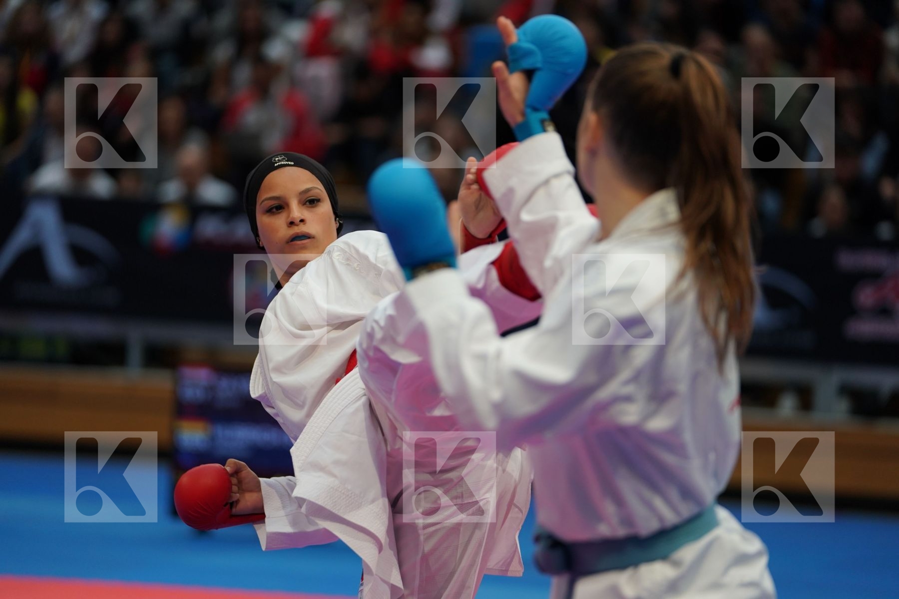 SAYED RADWA (EGYPT) vs HUBRICH SHARA (GERMANY) in Senior Kumite -50 Kg - Bronze bout