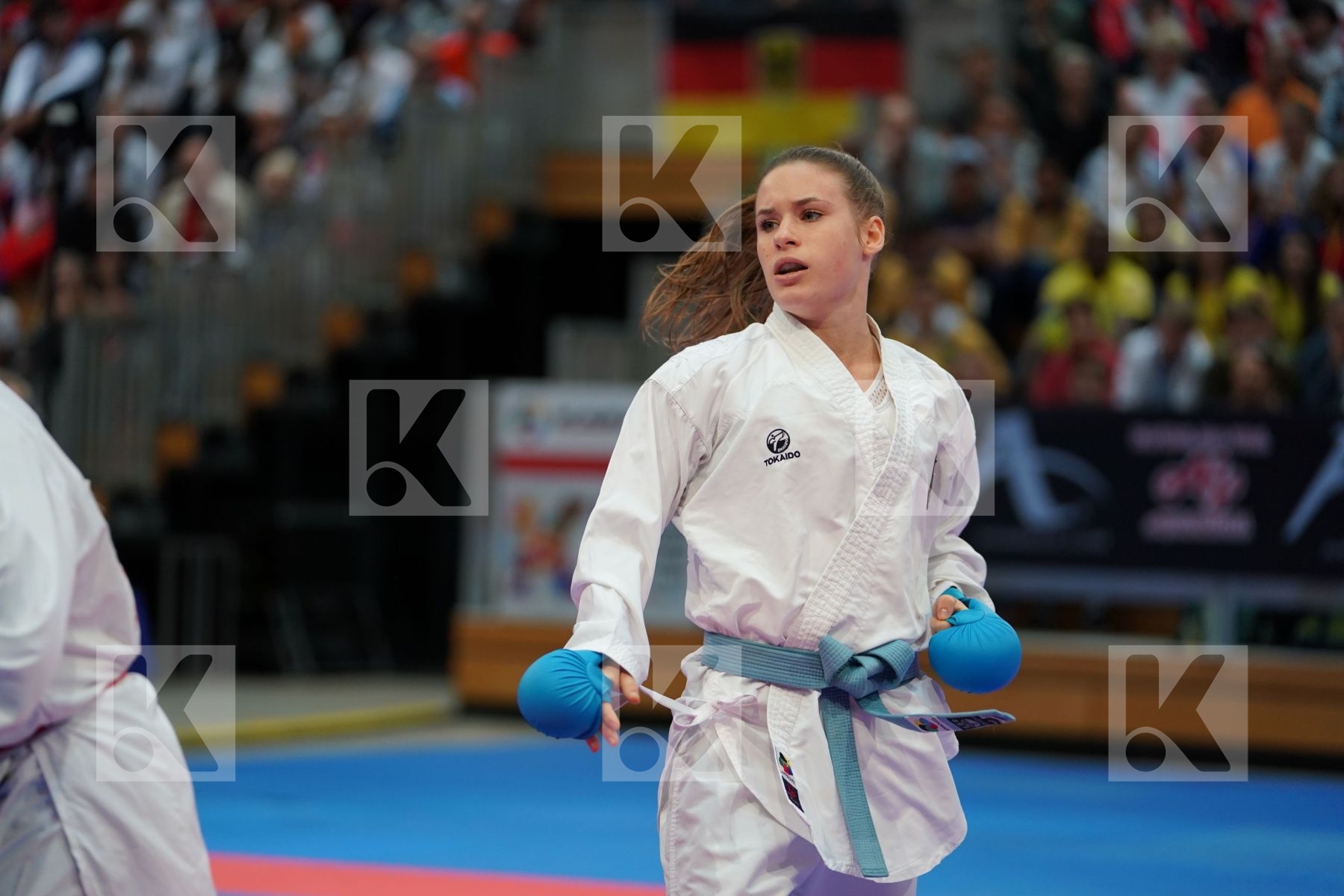 SAYED RADWA (EGYPT) vs HUBRICH SHARA (GERMANY) in Senior Kumite -50 Kg - Bronze bout