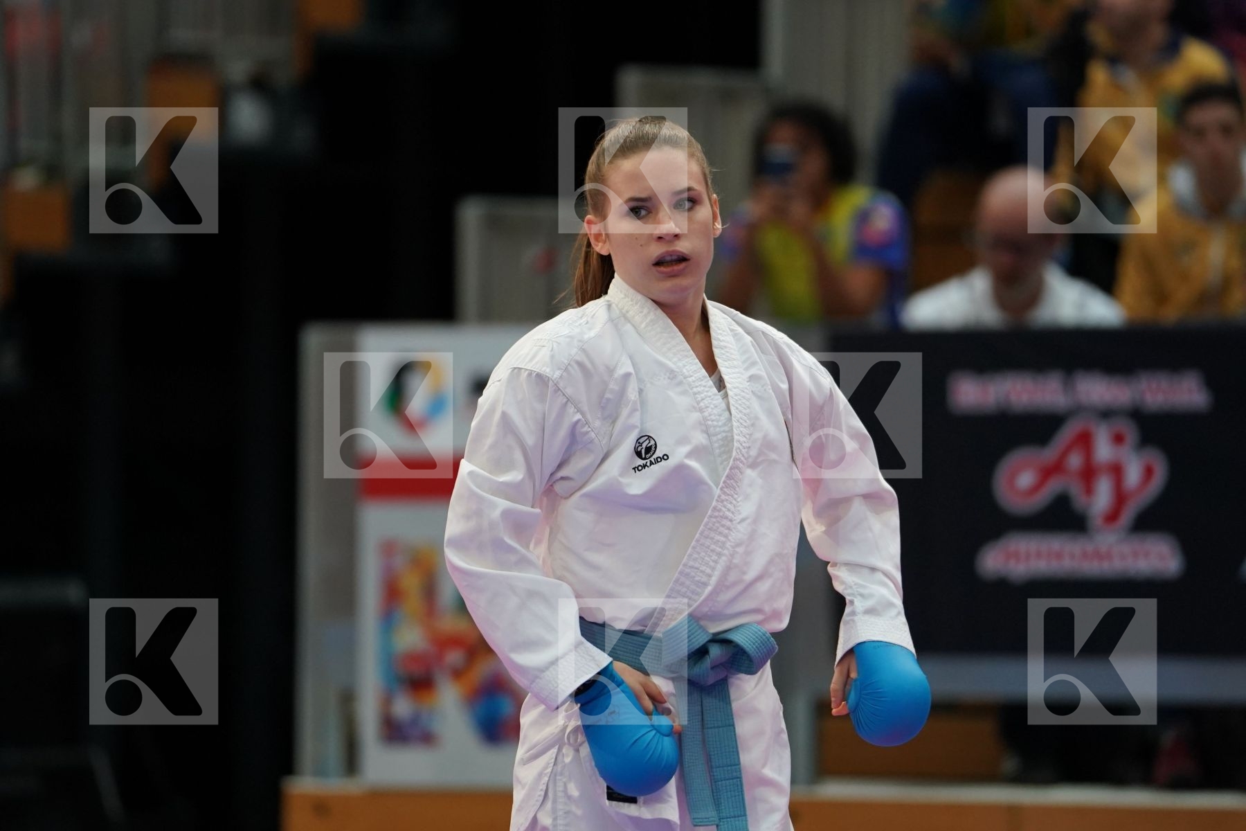 SAYED RADWA (EGYPT) vs HUBRICH SHARA (GERMANY) in Senior Kumite -50 Kg - Bronze bout