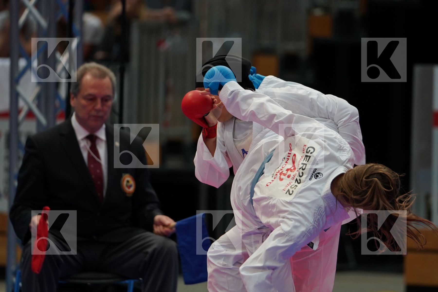 SAYED RADWA (EGYPT) vs HUBRICH SHARA (GERMANY) in Senior Kumite -50 Kg - Bronze bout