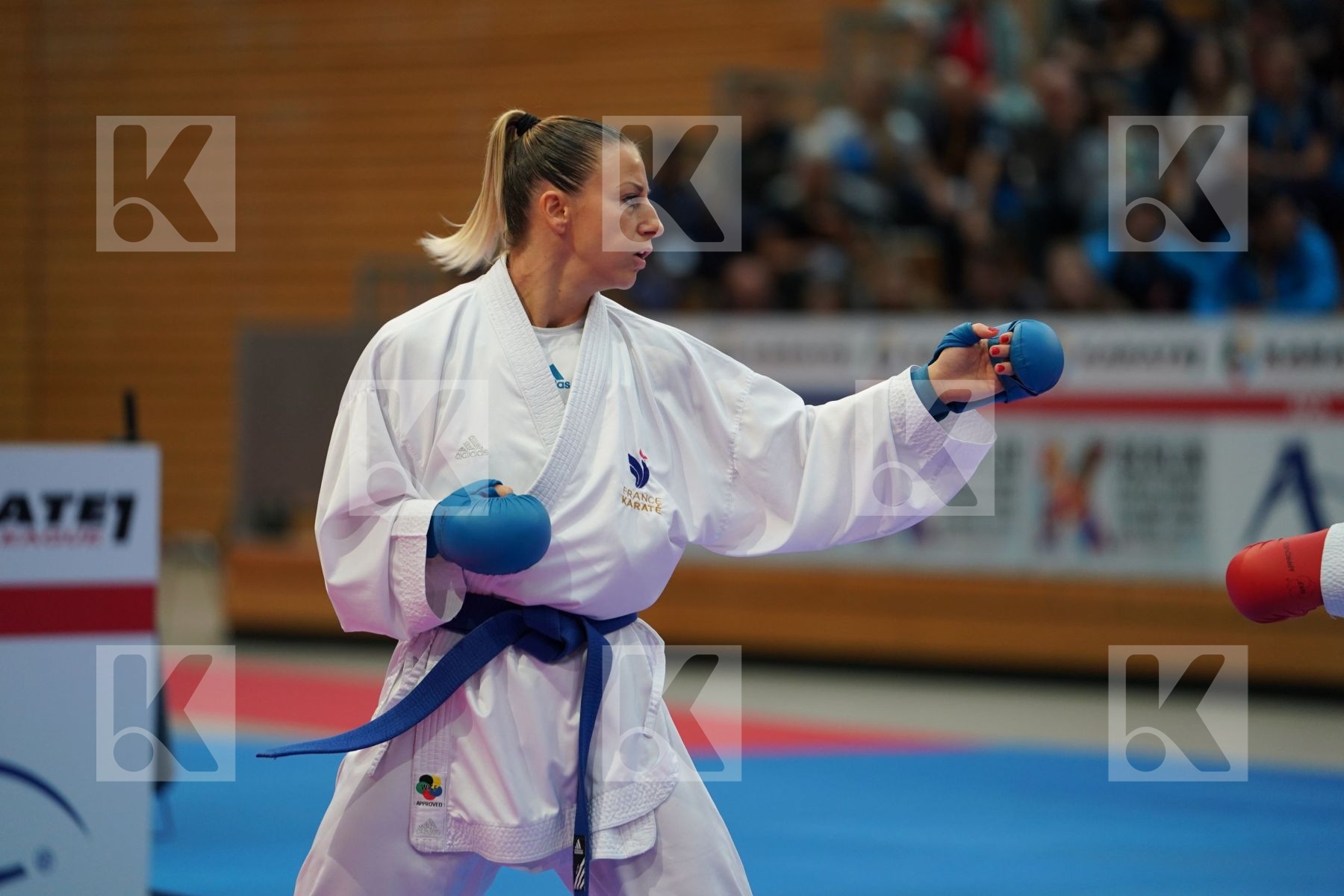 ENDO CHINATSU (JAPAN) vs RECCHIA ALEXANDRA (FRANCE) in Senior Kumite -50 Kg - Bronze bout