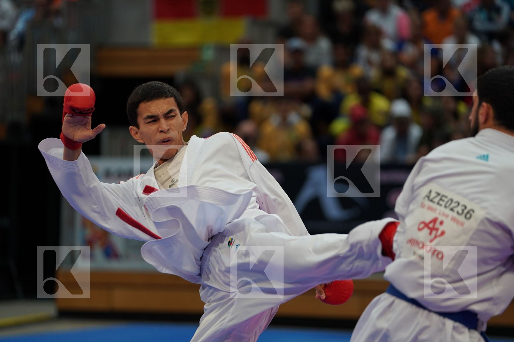ALPYSBAY KAISAR (KAZAKHSTAN) vs FARZALIYEV FIRDOVSI (AZERBAIJAN) in Senior Kumite -60 Kg - Bronze bout