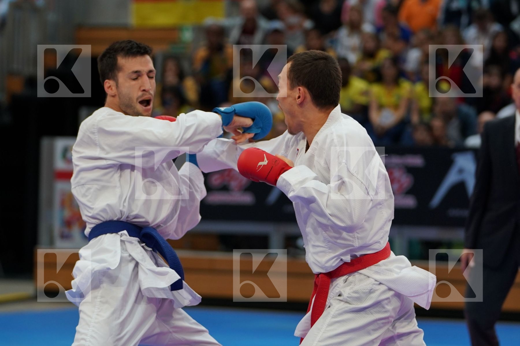 ASSADILOV DARKHAN (KAZAKHSTAN) vs MEHDIZADEH AMIR (IRAN) in Senior Kumite -60 Kg - Bronze bout