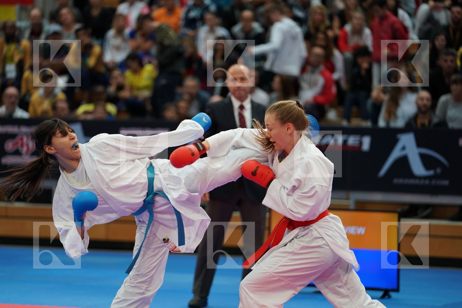 BROWN JENNA (UNITED STATE) vs ATTIA YASSMIN (EGYPT) in Senior Kumite -55 Kg - Bronze bout