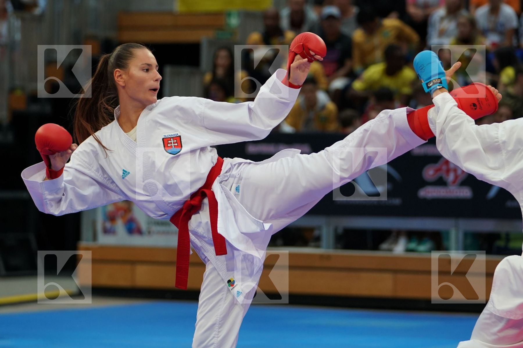 KOPUNOVA MIROSLAVA (SLOVAKIA) vs SEMERARO SILVIA (ITALIA) in Senior Kumite Ð 68 Kg - Bronze bout