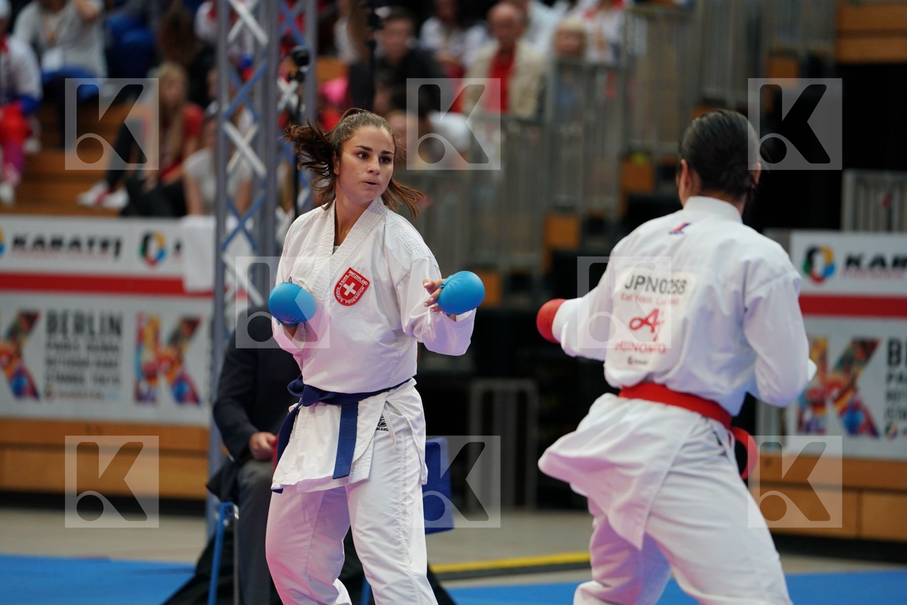SOMEYA KAYO (JAPAN) vs QUIRICI ELENA (SWITZERLAND) in Senior Kumite Ð 68 Kg - Bronze bout