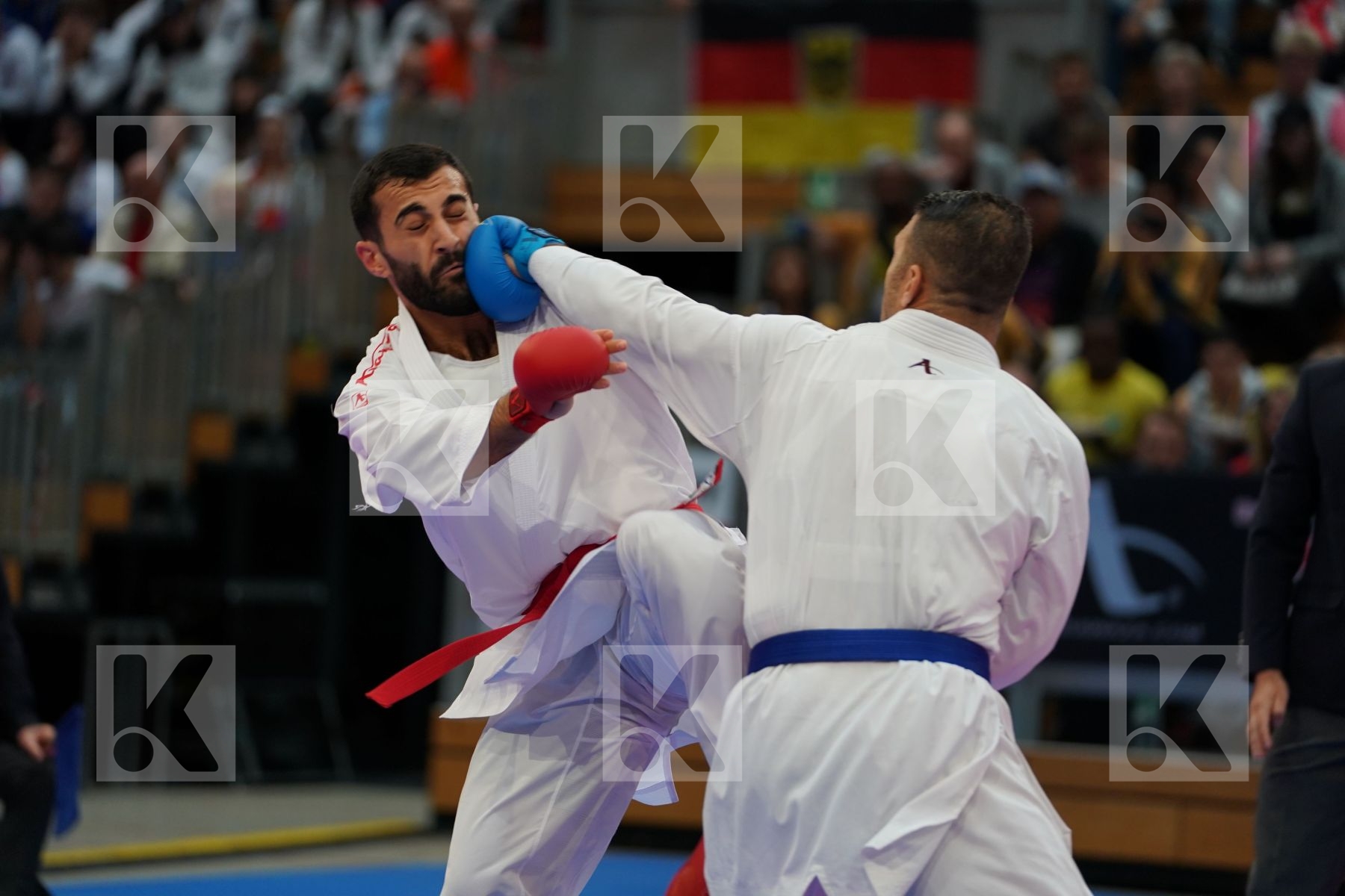 AKTAS UGUR (TURKEY ) vs POORSHAB ZABIOLLAH (IRAN) in Senior Kumite Ð 84 Kg - Bronze bout