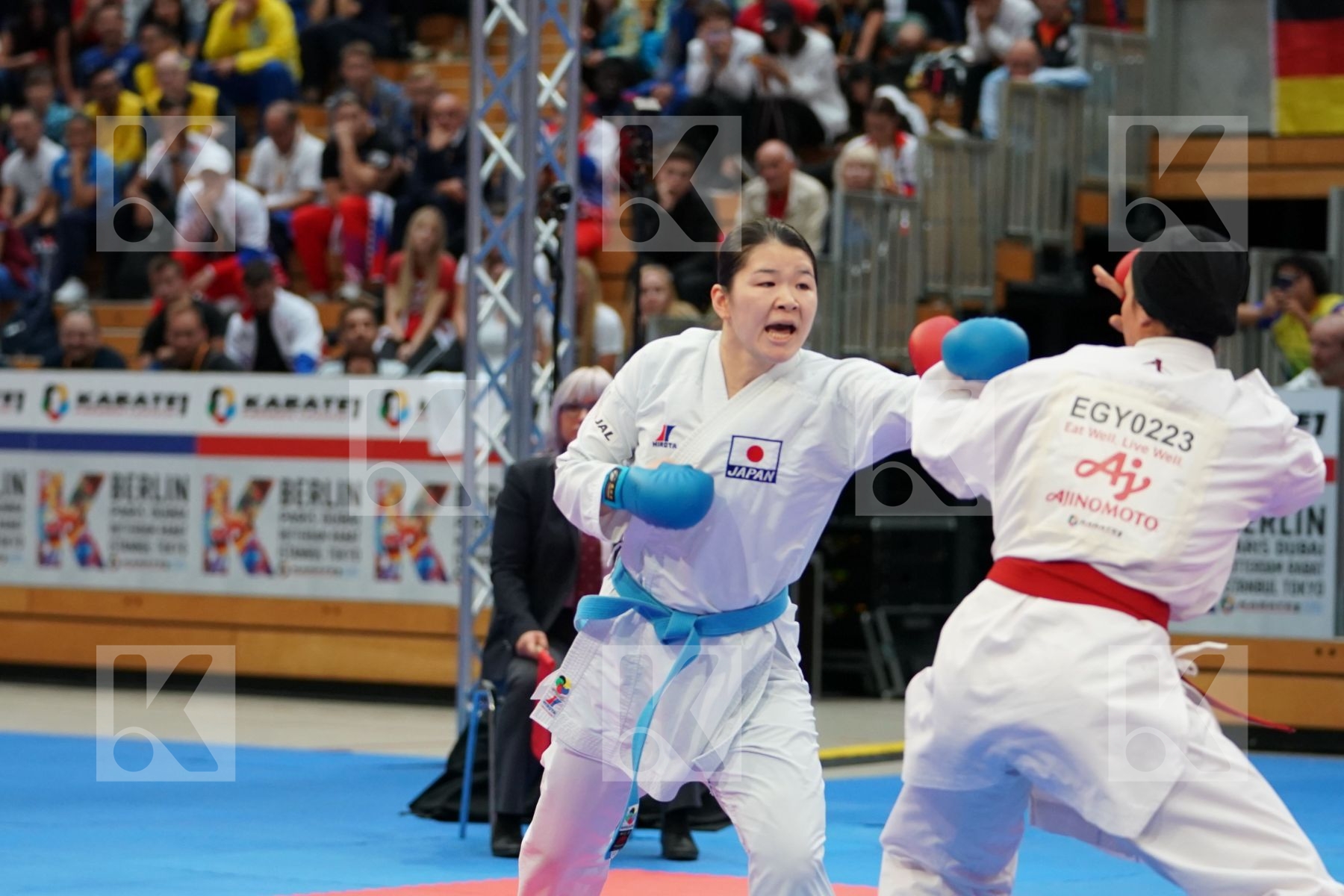 ABOUALYAZED SHYMAA (EGYPT) vs SAITO AYAKA (JAPAN) in Senior Kumite 68+ Kg - Bronze bout