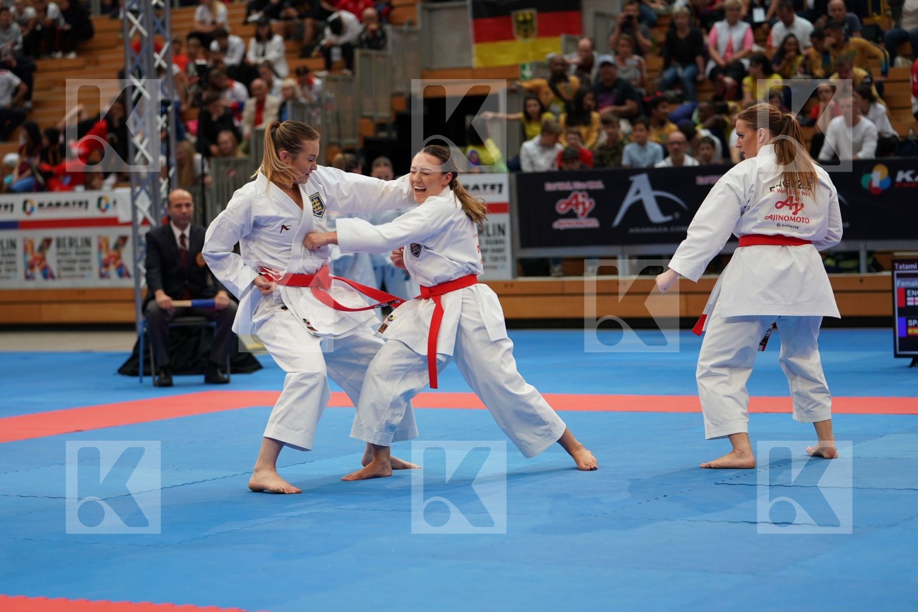ENGLAND (FRETWELL, PAYNE, SELL) in Senior Team Female Kata - Bronze bout