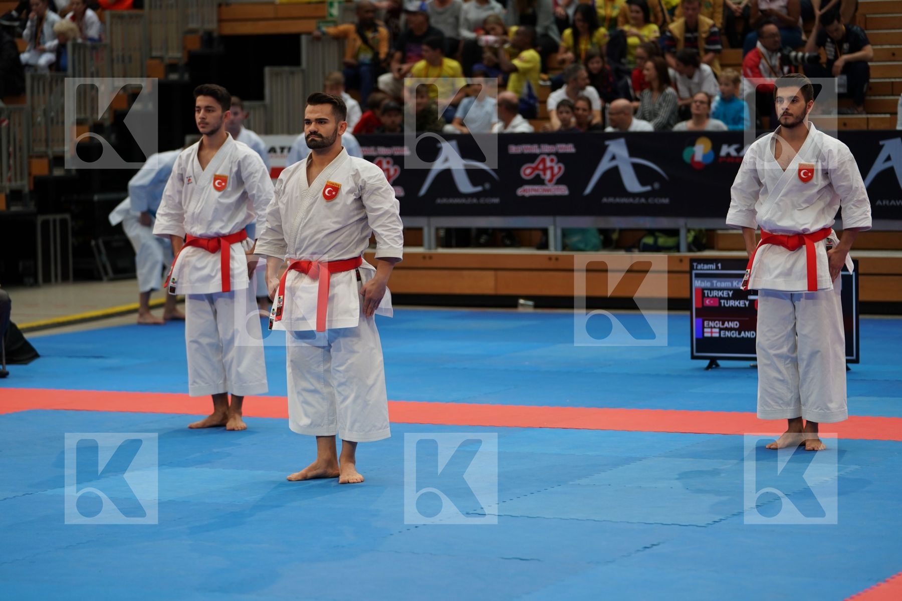 TURKEY (DURAN, GOKTAS, ILGEZDI) in Senior Team Male Kata - Bronze bout