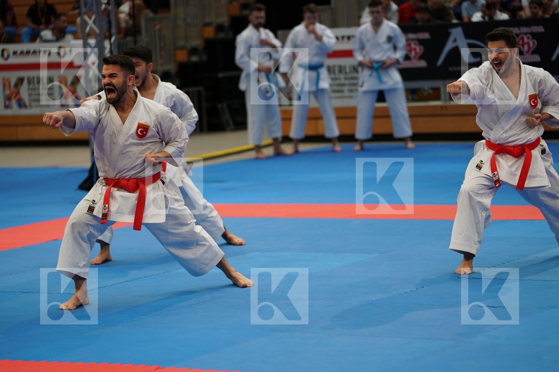 TURKEY (DURAN, GOKTAS, ILGEZDI) in Senior Team Male Kata - Bronze bout