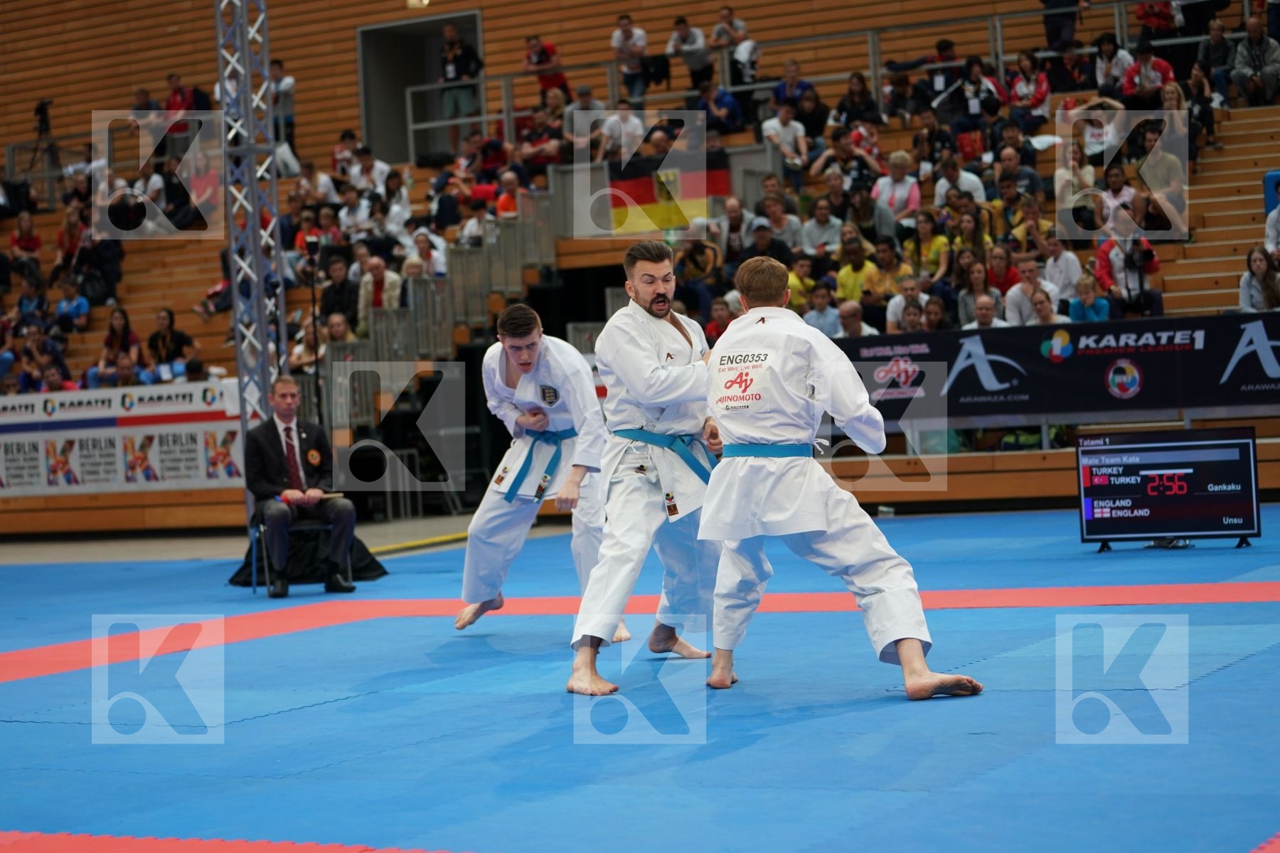 ENGLAND (EASTON, SCANLON, TAYLOR) in Senior Team Male Kata - Bronze bout