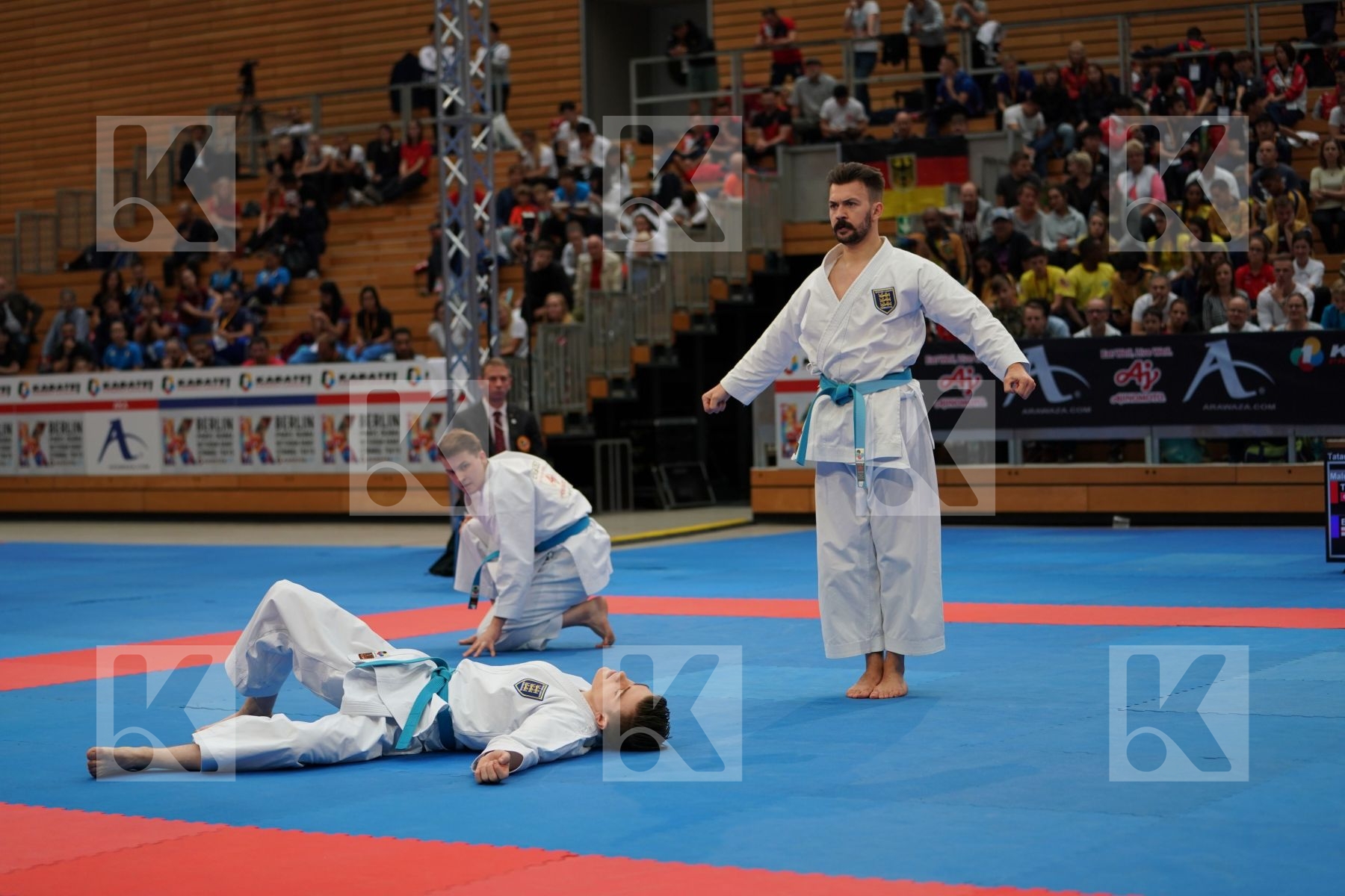 ENGLAND (EASTON, SCANLON, TAYLOR) in Senior Team Male Kata - Bronze bout