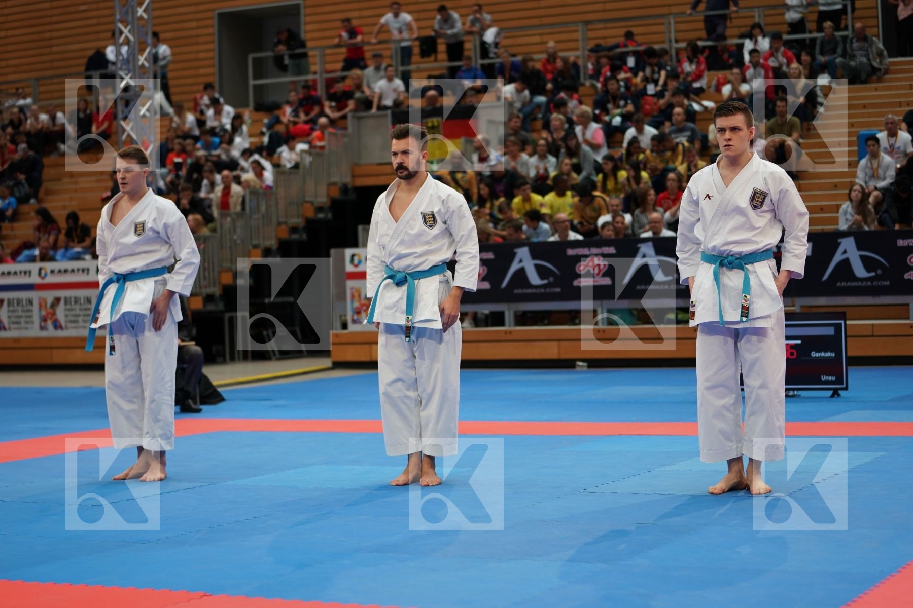 ENGLAND (EASTON, SCANLON, TAYLOR) in Senior Team Male Kata - Bronze bout