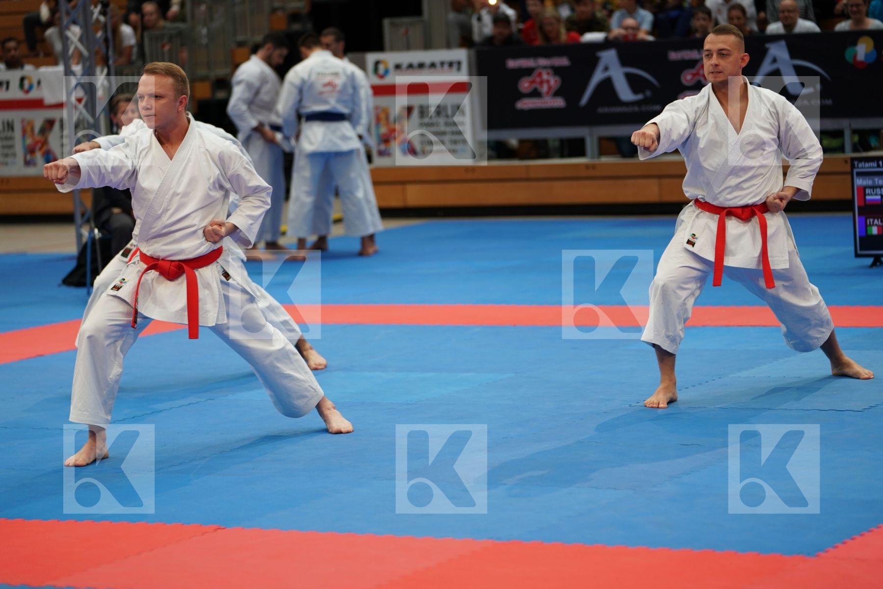 RUSSIA (KOBZAREV, OLSHANNIKOV, ZOTOV) in Senior Team Male Kata - Bronze bout