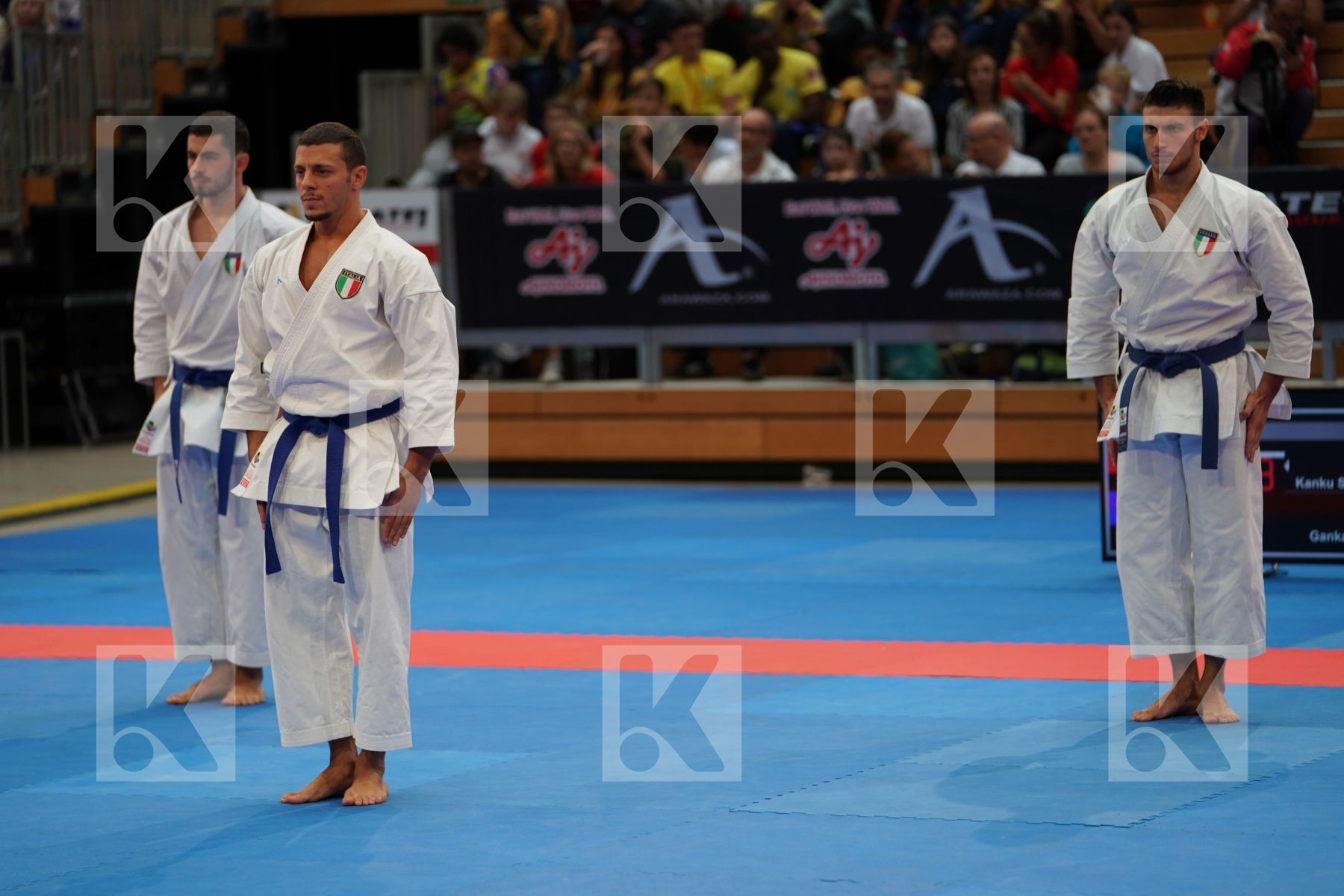 ITALIA (GALLO, IODICE, PANAGIA) in Senior Team Male Kata - Bronze bout