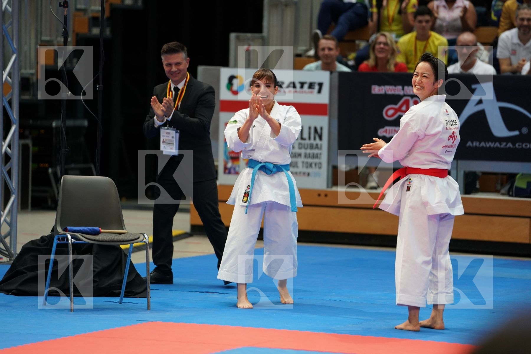 SHIMIZU KIYOU (JAPAN) vs SANCHEZ JAIME SANDRA (SPAIN) in Senior Female Kata - Gold bout