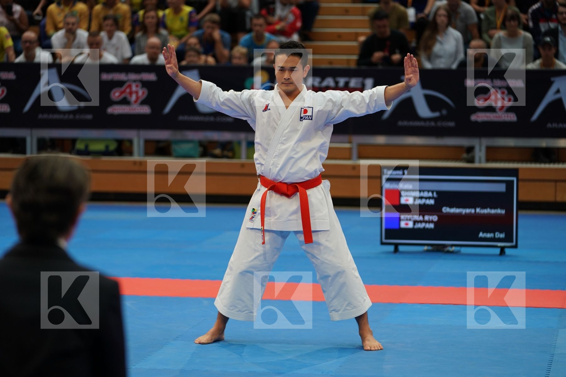 SHIMBABA ISSEI (JAPAN) in Senior Male Kata - Gold bout