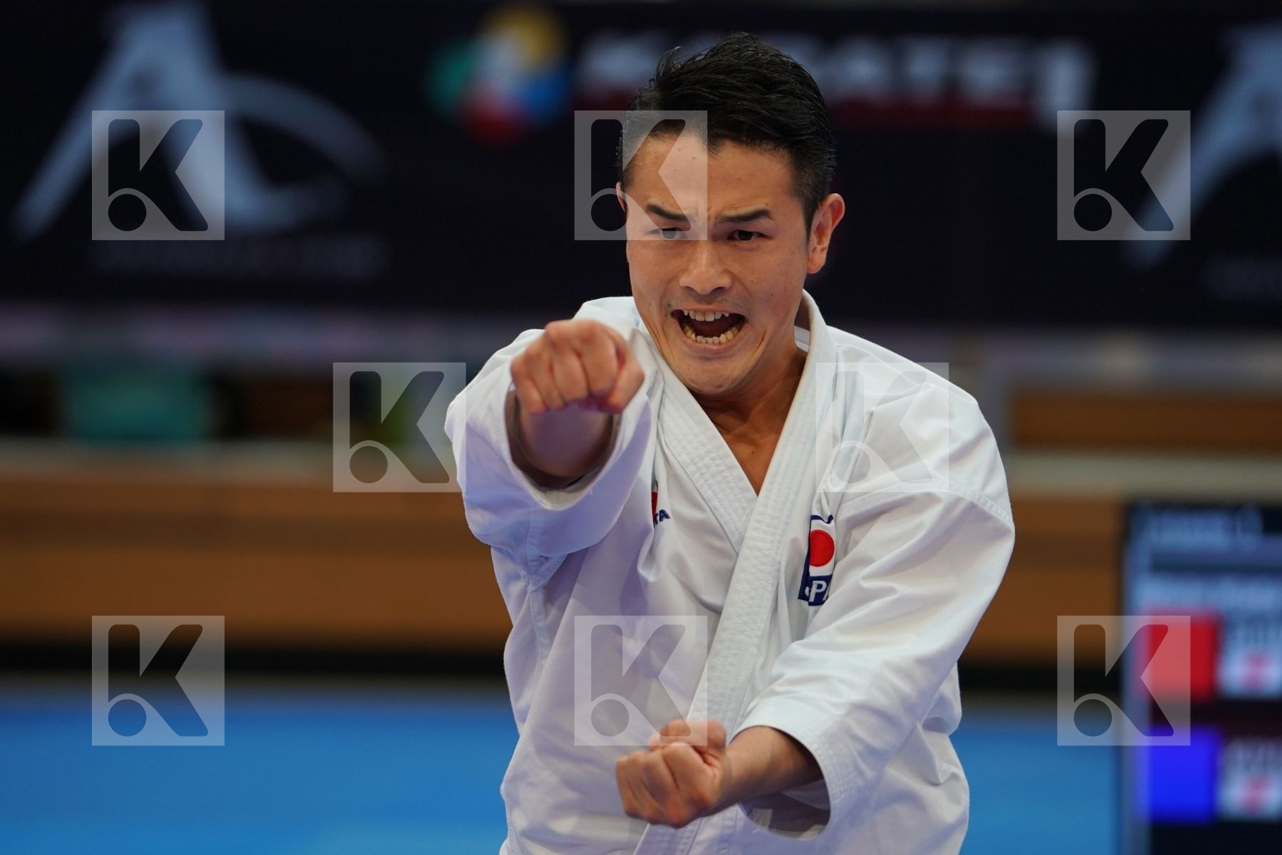 SHIMBABA ISSEI (JAPAN) in Senior Male Kata - Gold bout