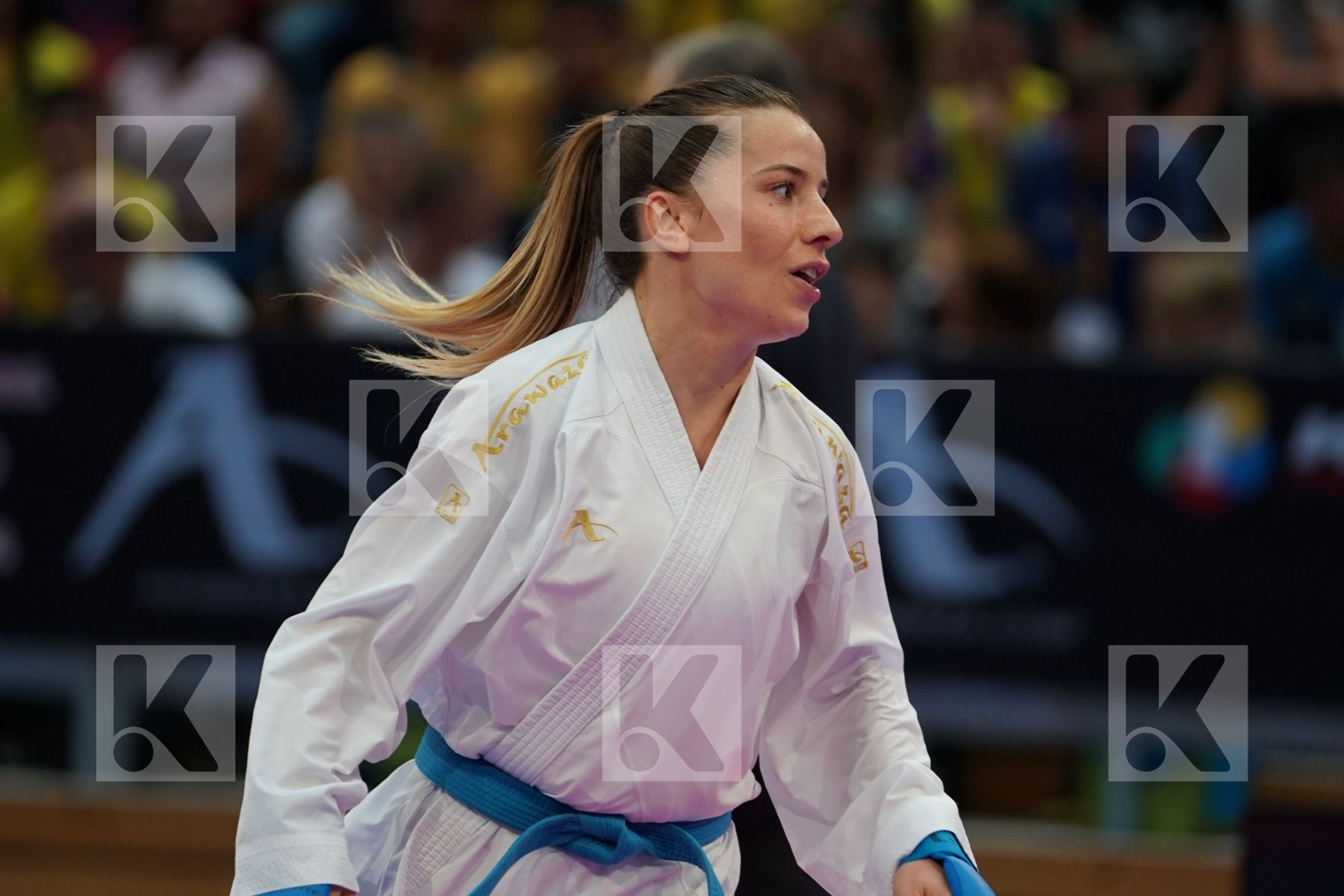 TADANO AYAKA (JAPAN) vs OZCELIK ARAPOGLU SERAP (TURKEY) in Senior Kumite -50 Kg - Gold bout