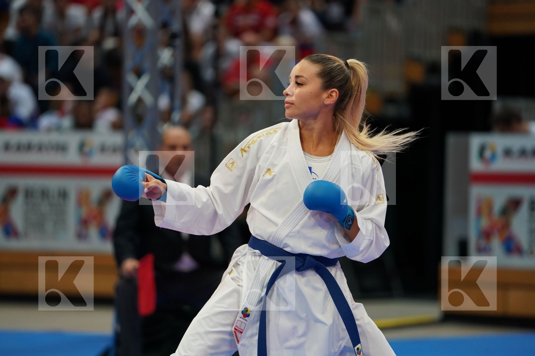 LIRISMAN LI (ESTONIA) vs TERLIUGA ANZHELIKA (UKR) in Senior Kumite -55 Kg - Gold bout