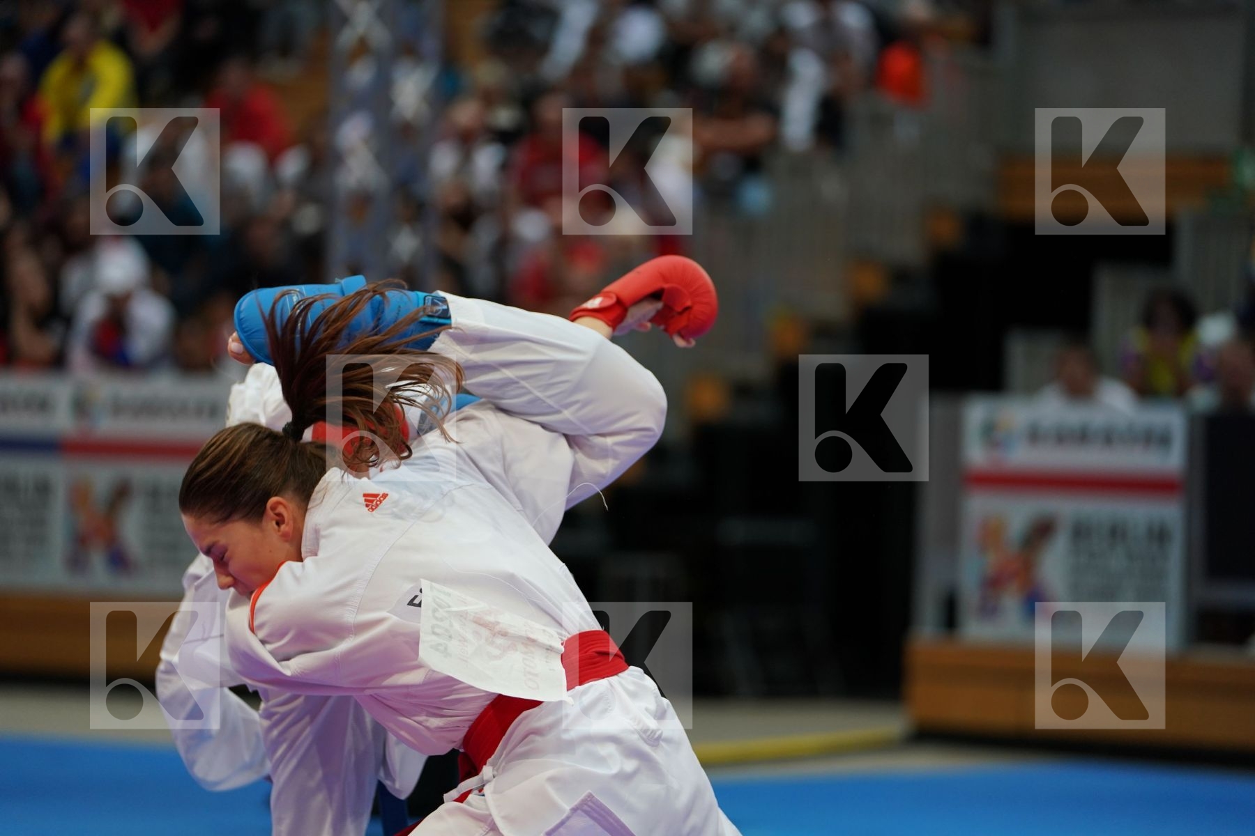 LIRISMAN LI (ESTONIA) vs TERLIUGA ANZHELIKA (UKR) in Senior Kumite -55 Kg - Gold bout