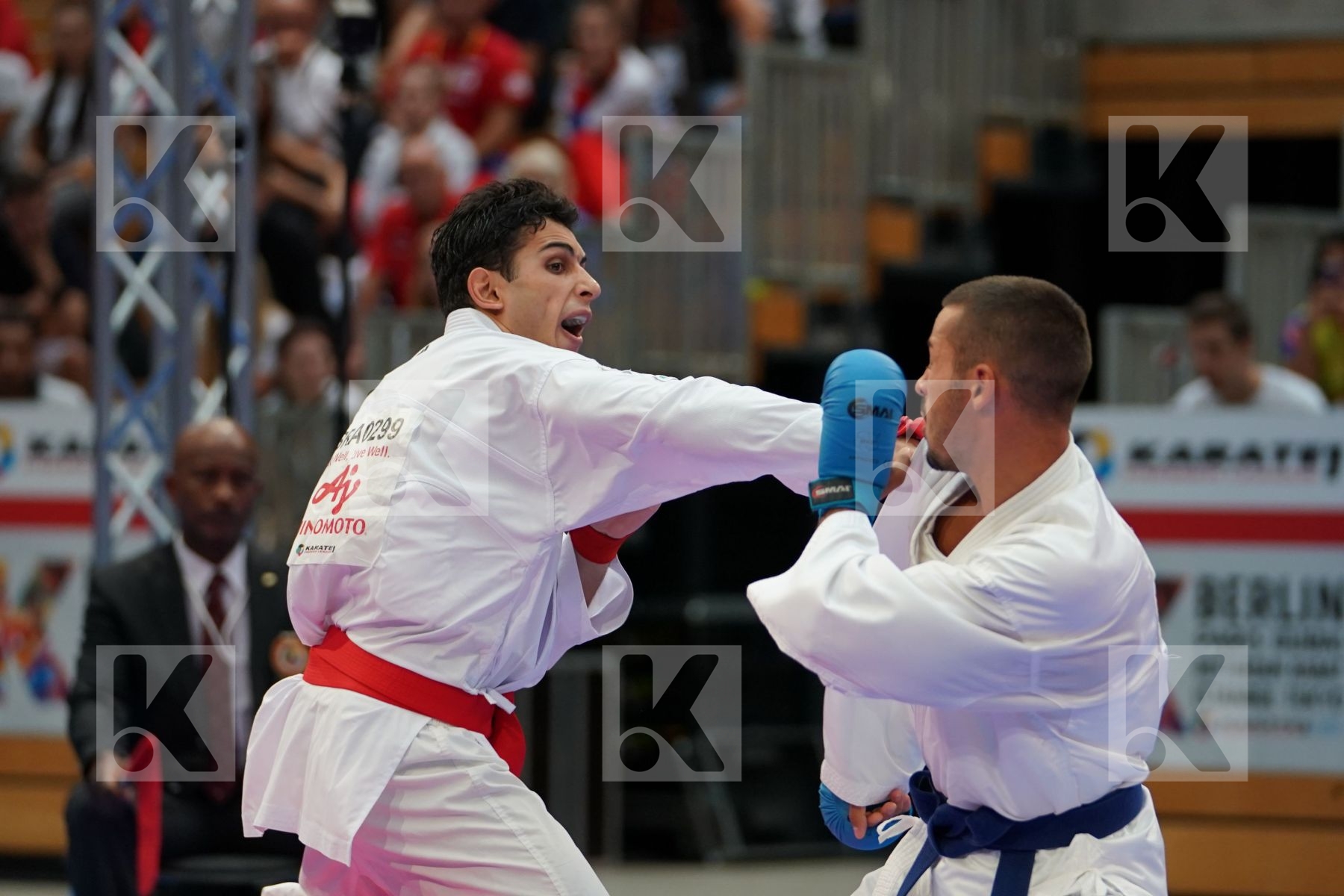 Figueira Vinicius (BRASIL) vs MARESCA LUCA (ITALIA) in Senior Kumite -67 Kg - Gold bout