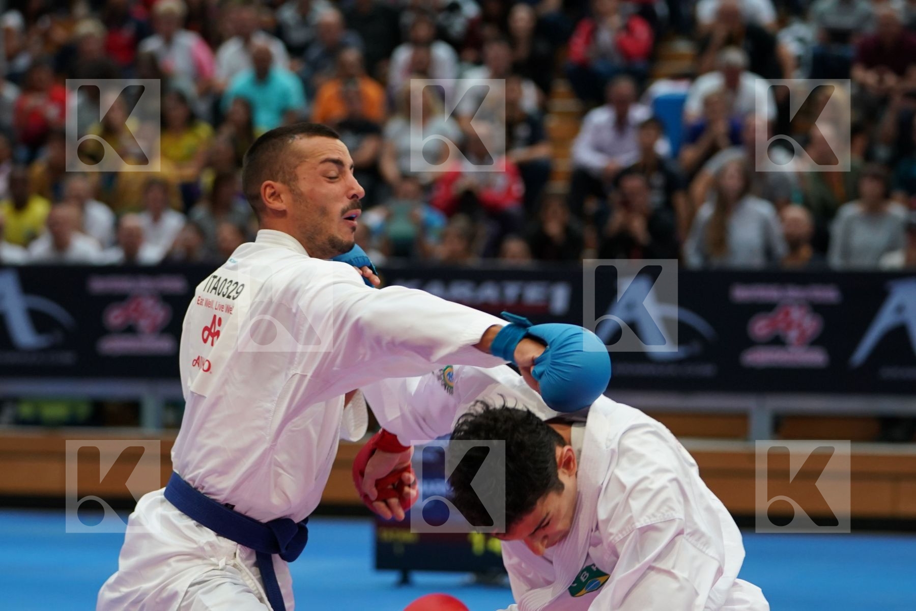 Figueira Vinicius (BRASIL) vs MARESCA LUCA (ITALIA) in Senior Kumite -67 Kg - Gold bout