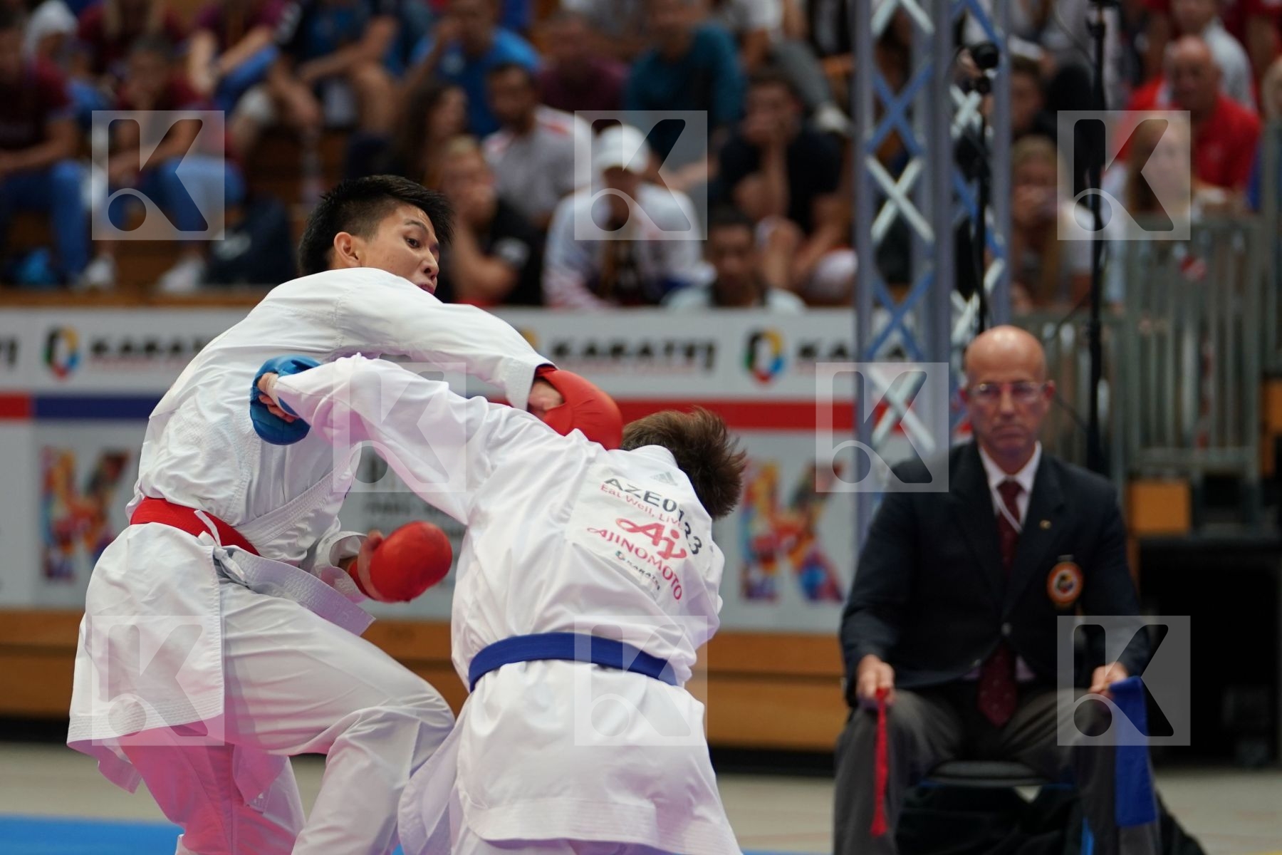 Sakiyama Yusei (JAPAN) vs AGHAYEV RAFAEL (AZERBAIJAN) in Senior Kumite Ð 75 Kg - Gold bout