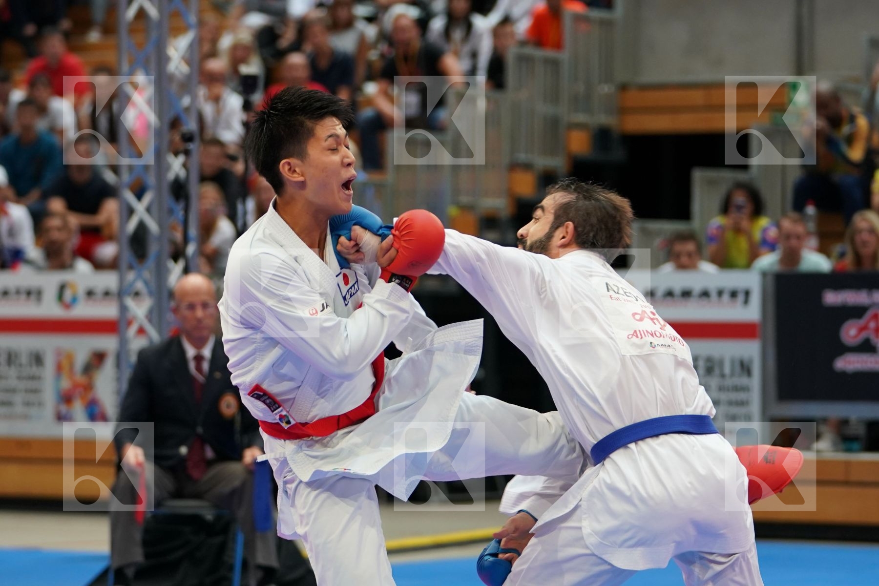 Sakiyama Yusei (JAPAN) vs AGHAYEV RAFAEL (AZERBAIJAN) in Senior Kumite Ð 75 Kg - Gold bout
