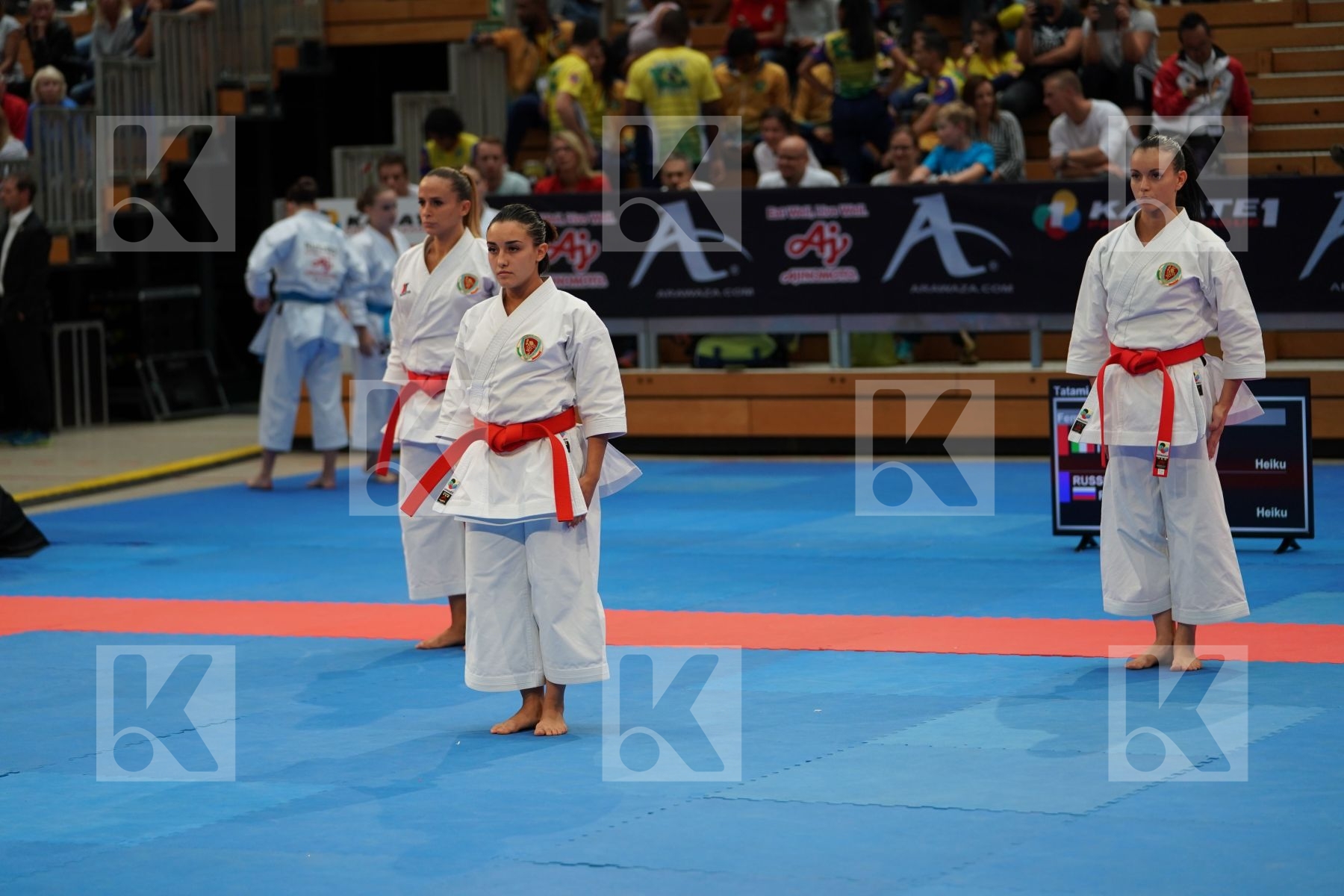 ITALIA (BATTAGLIA, Casale, Pezzetti) in Senior Team Female Kata - Gold bout