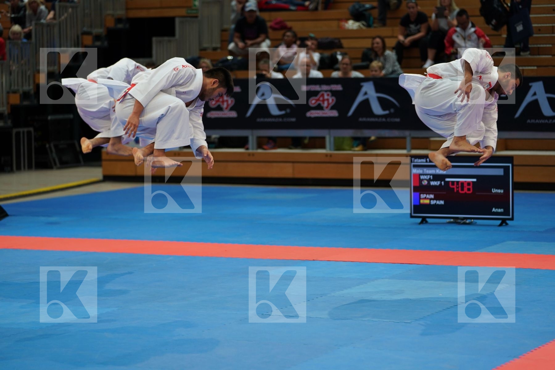 KUWEIT (ALMOSAWI, ALMOSAWI, HUSAIN) in Senior Team Male Kata - Gold bout