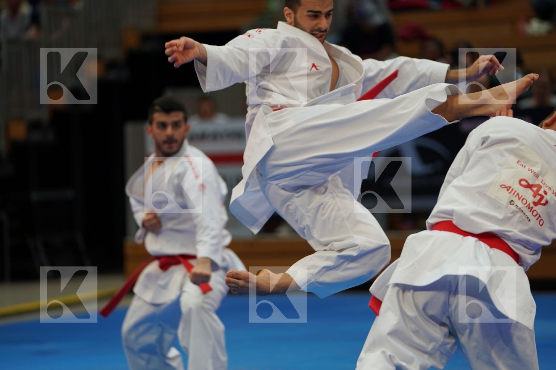 KUWEIT (ALMOSAWI, ALMOSAWI, HUSAIN) in Senior Team Male Kata - Gold bout