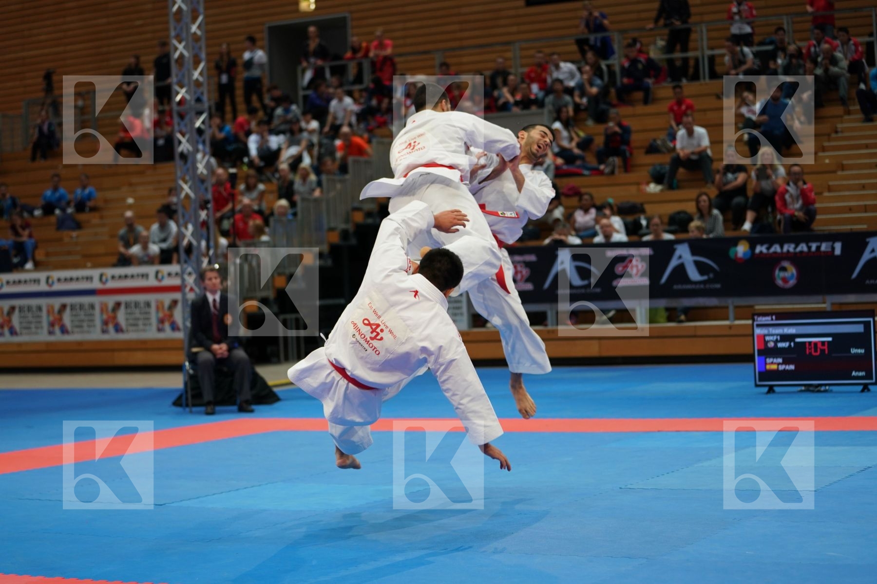 KUWEIT (ALMOSAWI, ALMOSAWI, HUSAIN) in Senior Team Male Kata - Gold bout