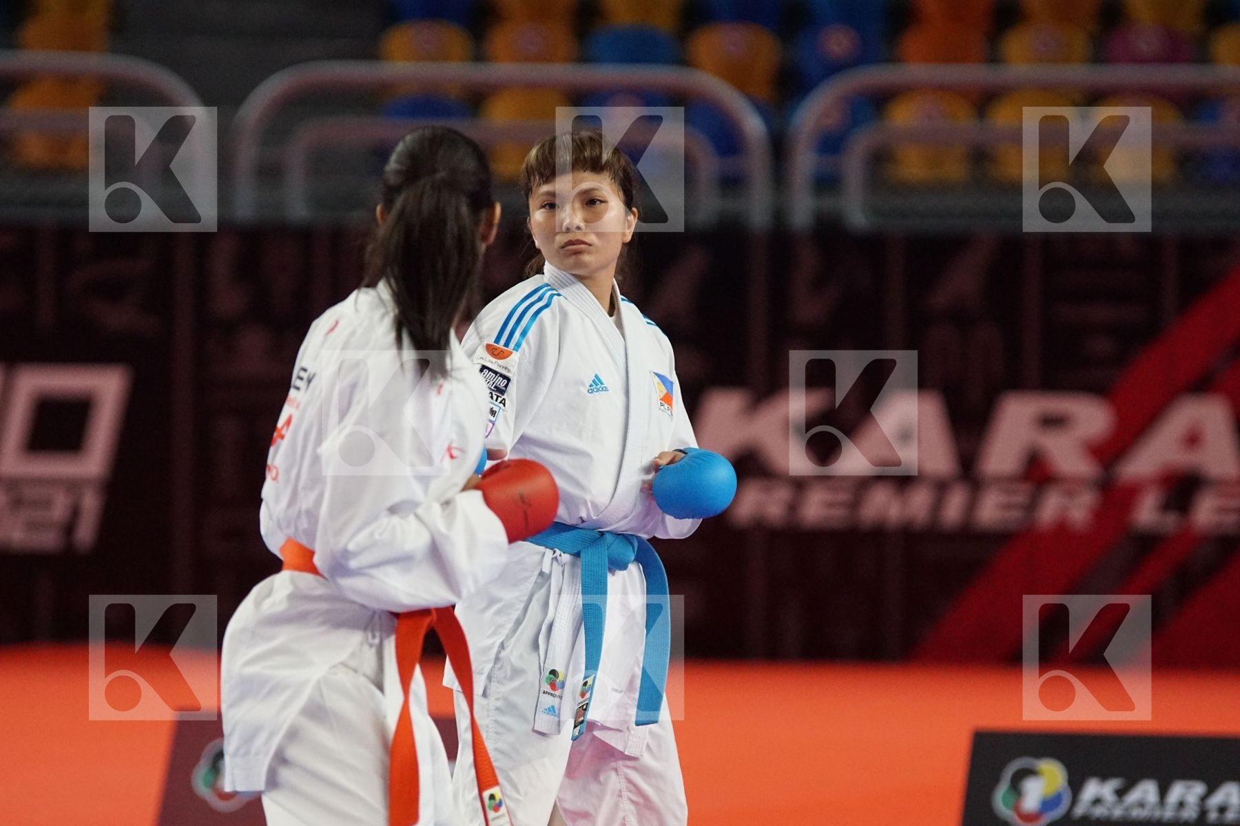 Reem Ahmed SALAMA (EGYPT) vs (Junna TSUKII (PHILIPPINES) in Female Kumite -50 Kg - Bronze bout