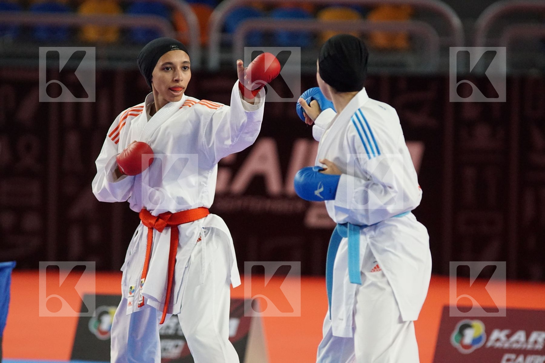 Areeg RASHED (EGYPT) vs (Yasmin Nasr ELGEWILY (EGYPT) in Female Kumite -50 Kg - Bronze bout